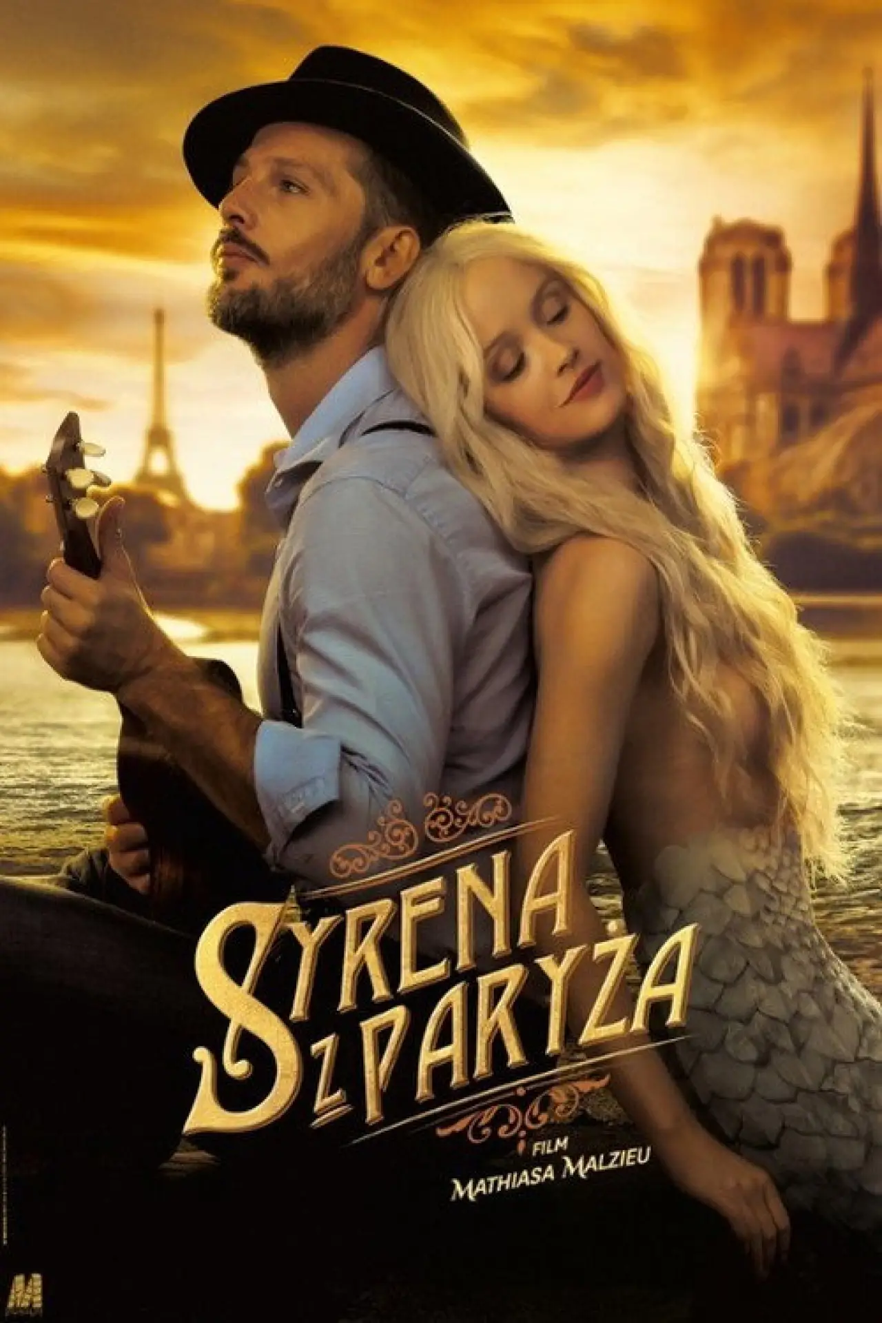 Plakat filmowy "Syrena z Paryża"