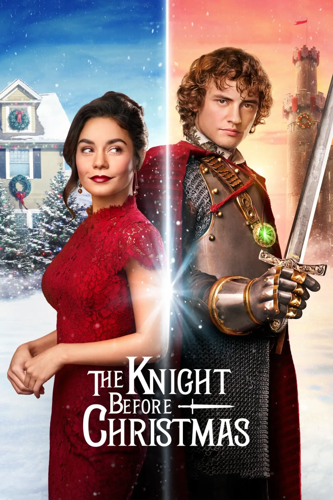 Plakat filmowy "Świąteczny rycerz"