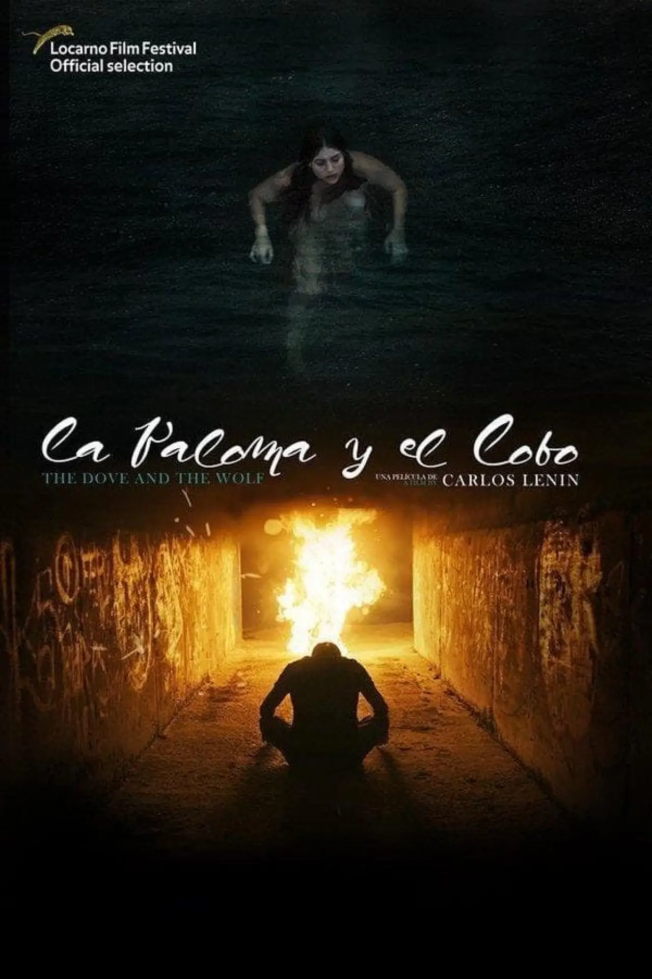 Plakat filmowy "La Paloma y el Lobo"