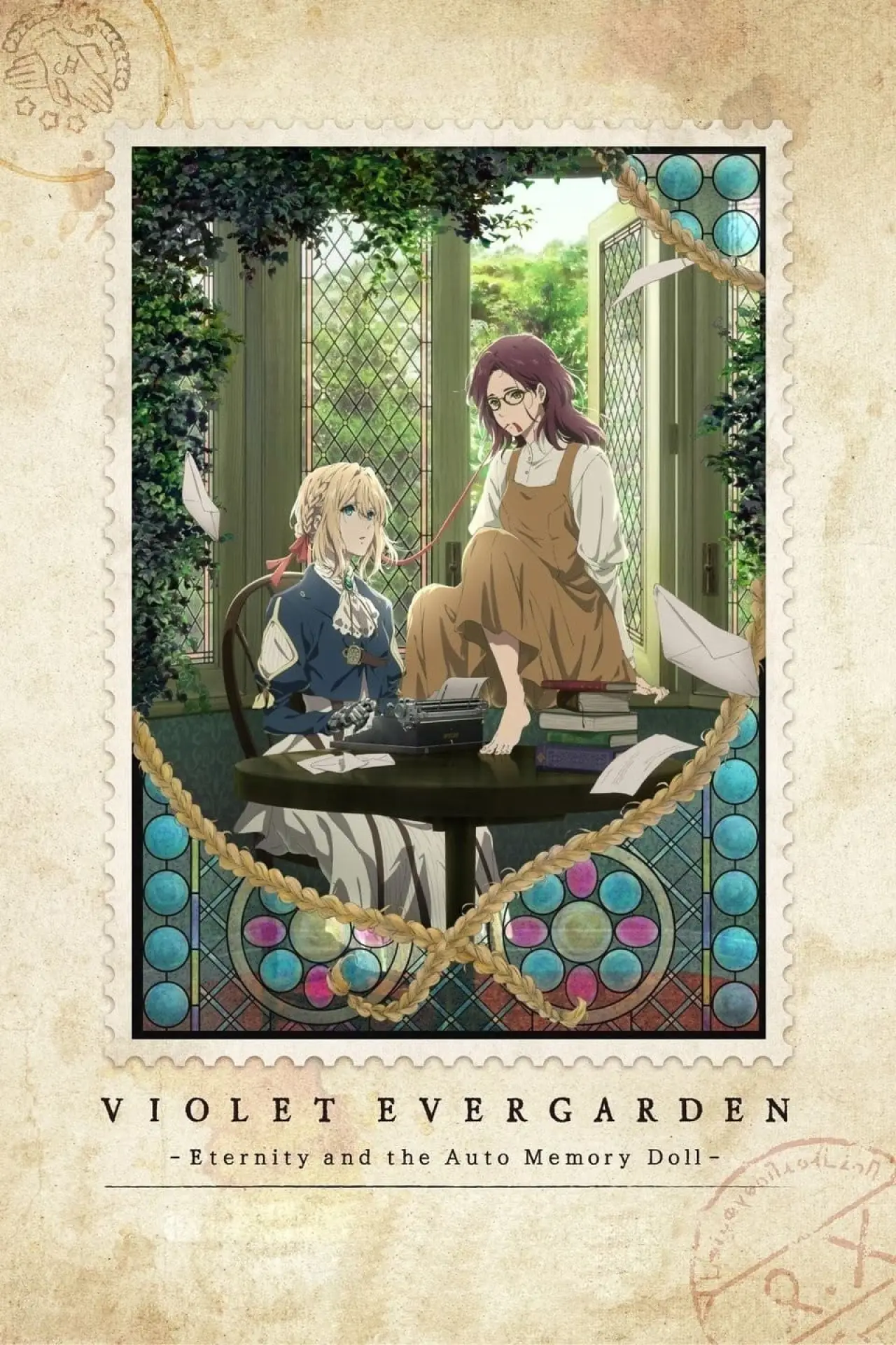 Plakat filmowy "Violet Evergarden: Wieczność i Lalka spisująca myśli"