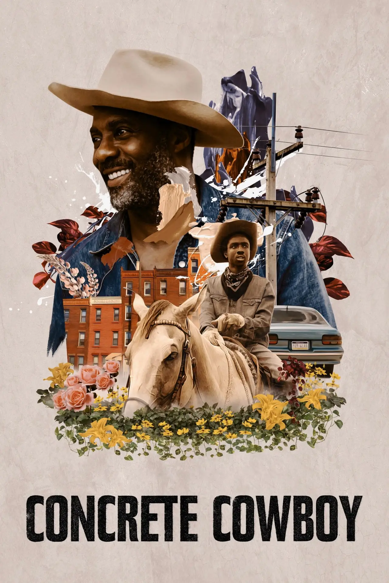 Plakat filmowy "Kowboj na betonowej prerii"