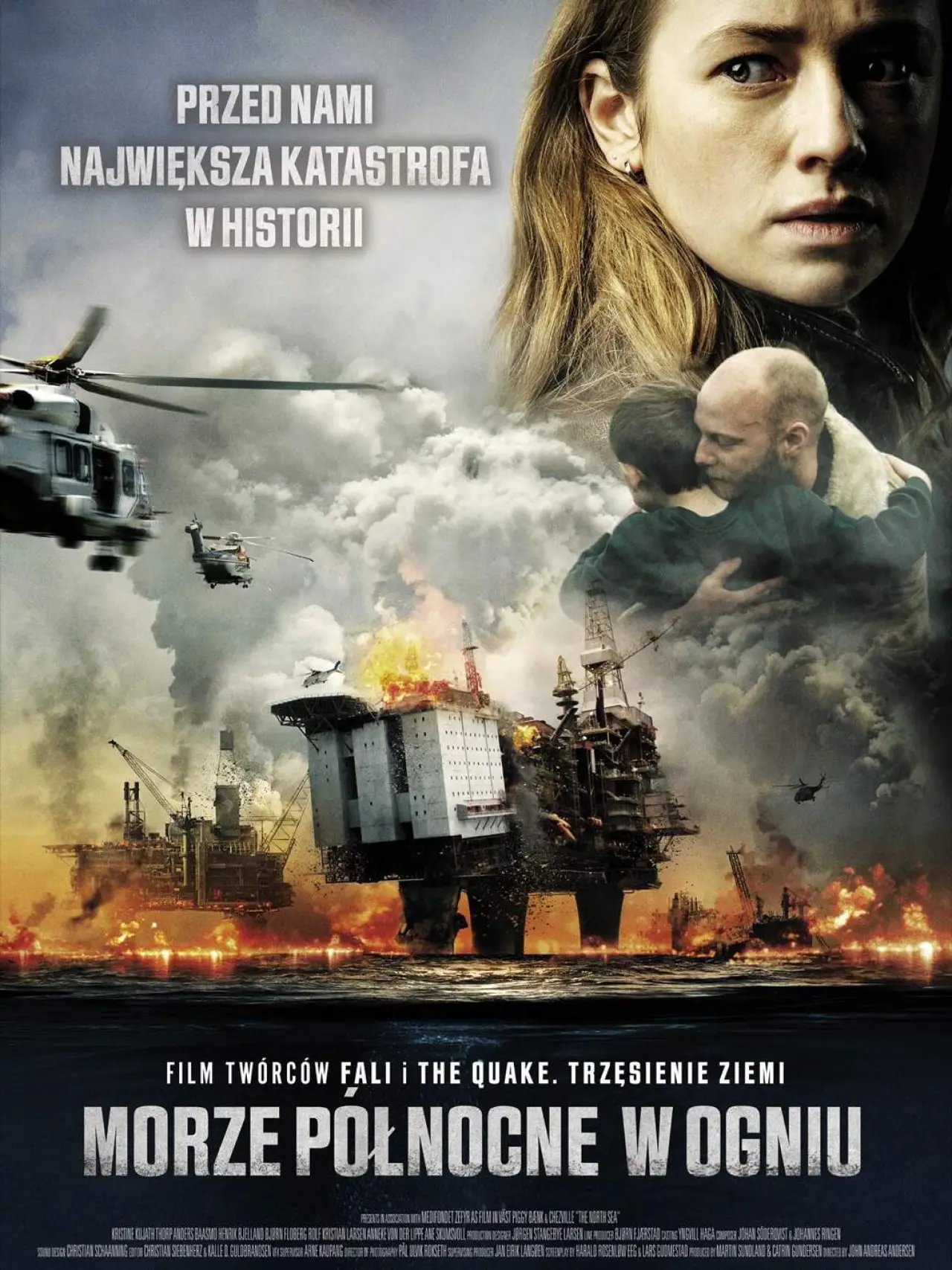 Plakat filmowy "Morze Północne w ogniu"