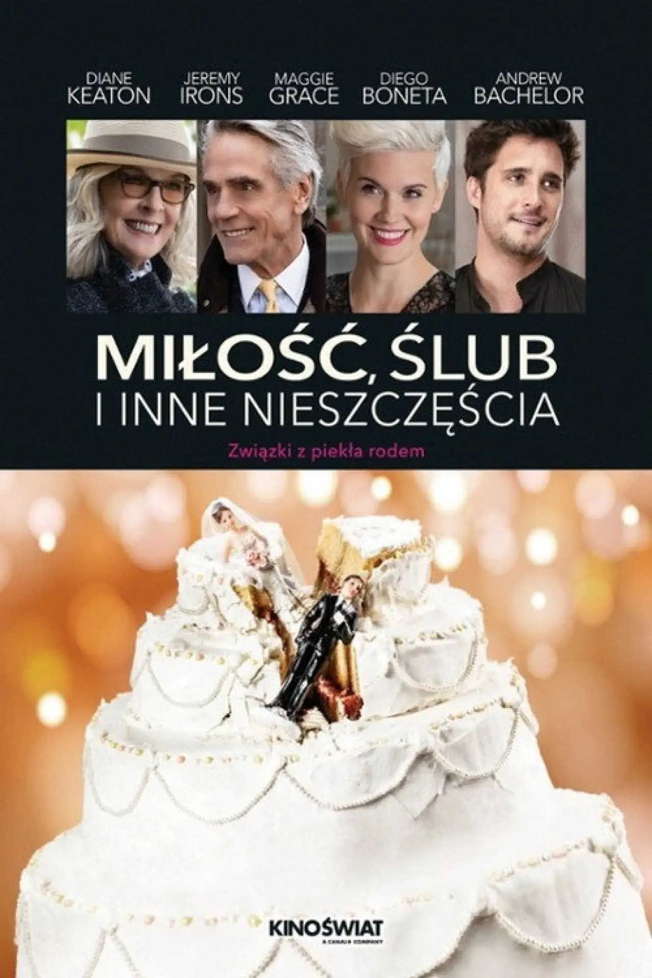 Plakat filmowy "Miłość, ślub i inne nieszczęścia"