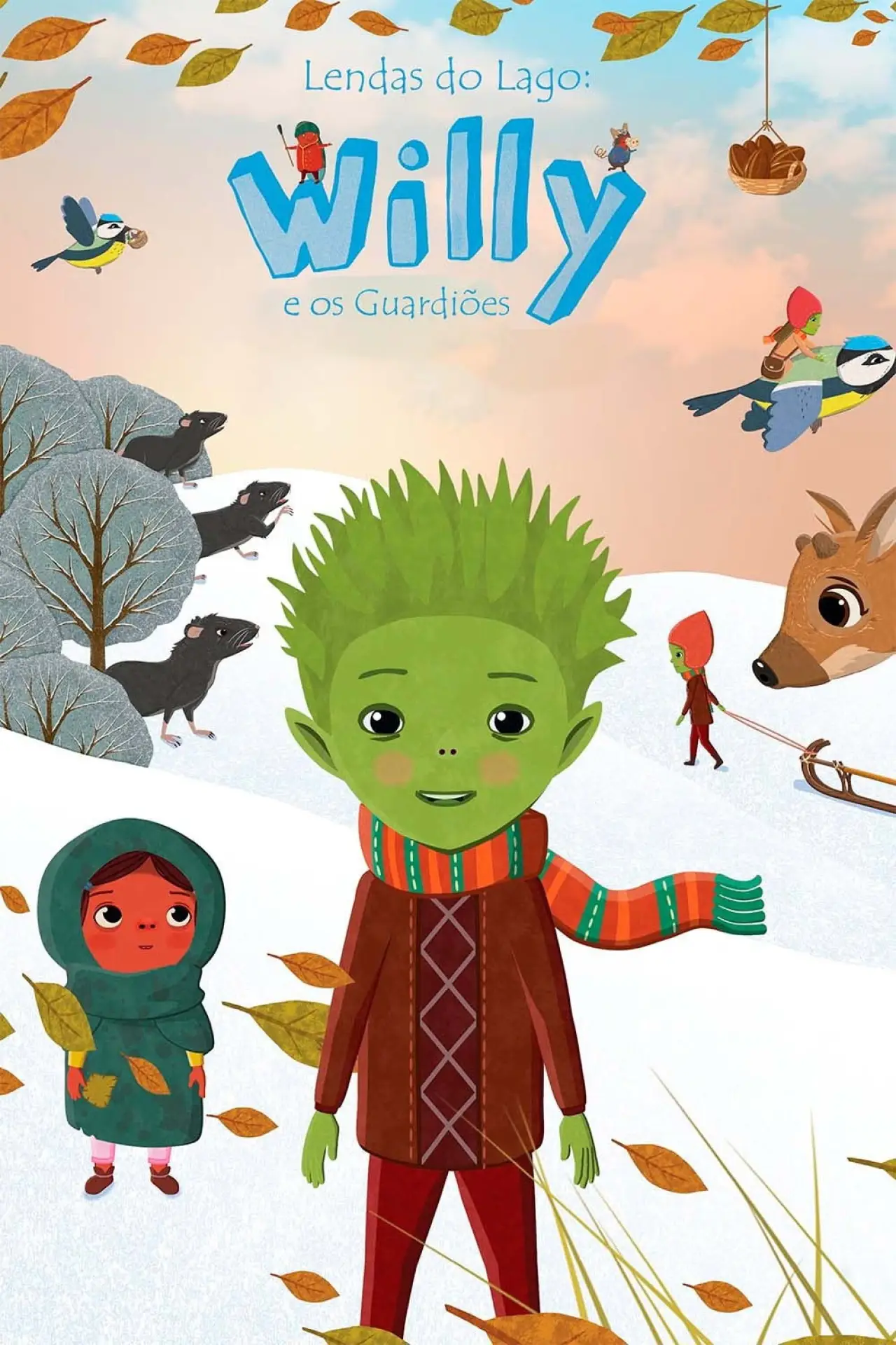Plakat filmowy "Willy i strażnicy jeziora. Zimowa przygoda"