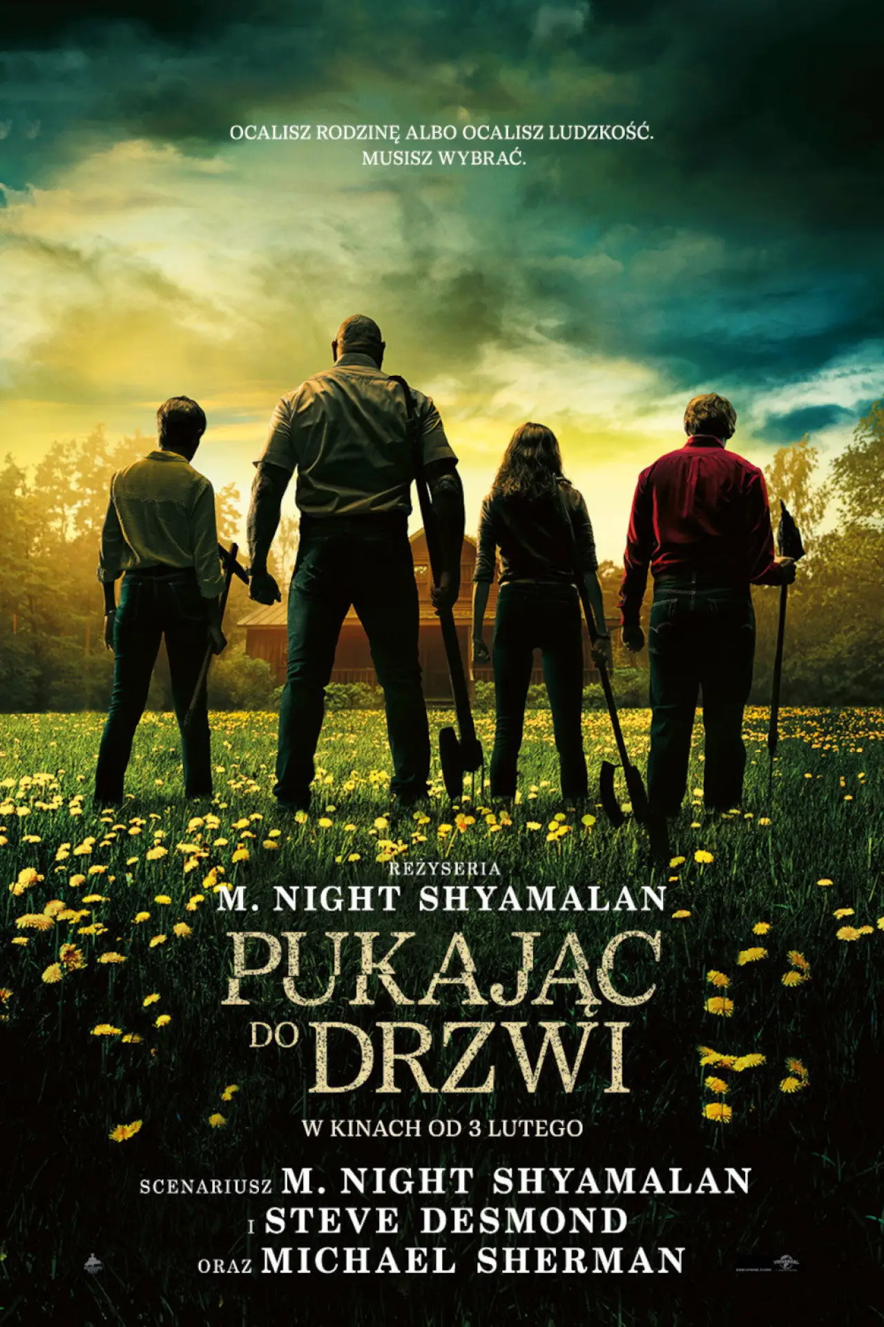Plakat filmowy "Pukając do drzwi"