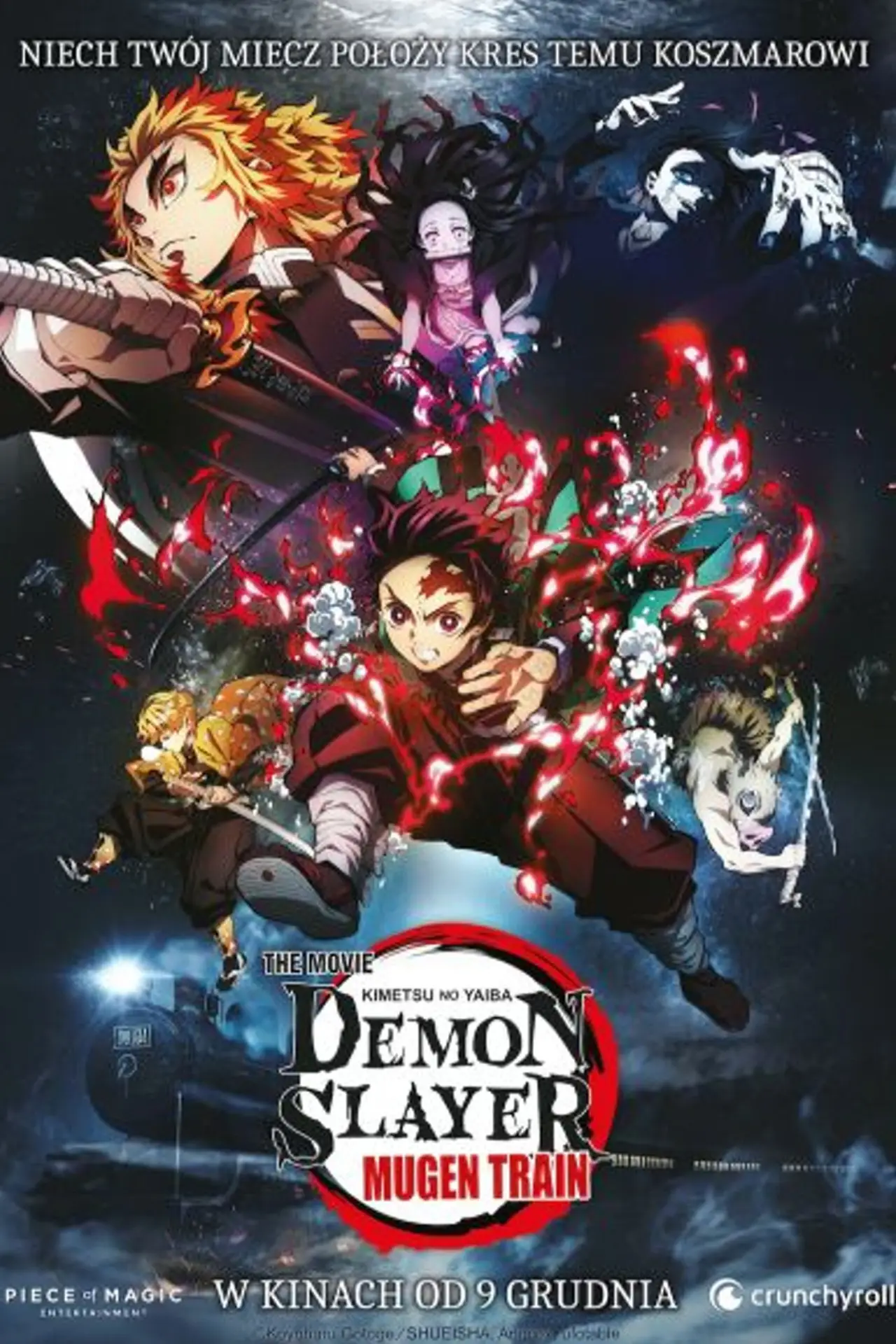 Plakat filmowy "Demon Slayer: Mugen Train"