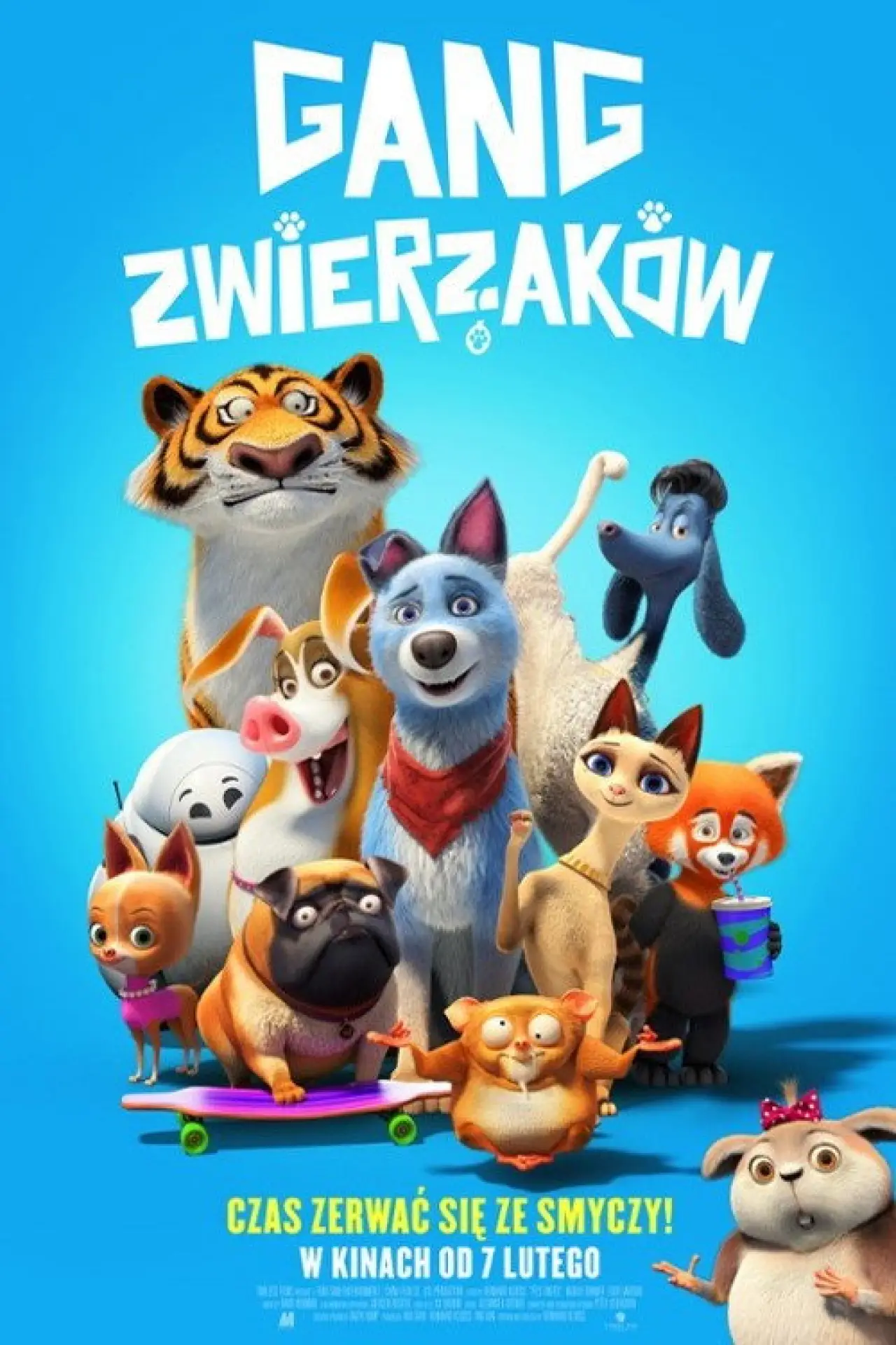 Plakat filmowy "Gang zwierzaków"