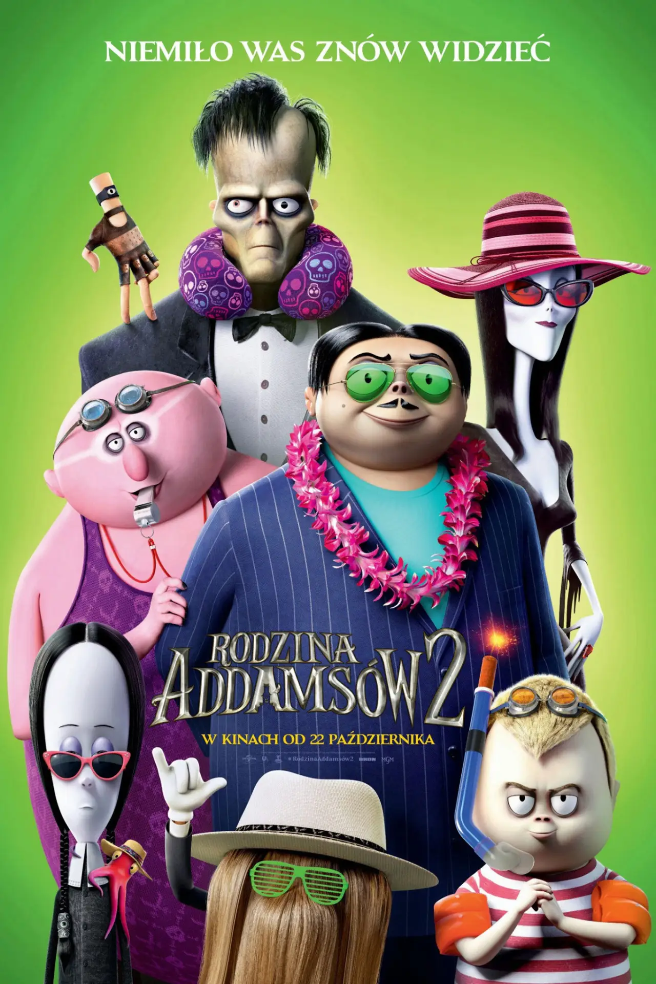 Plakat filmowy "Rodzina Addamsów 2"