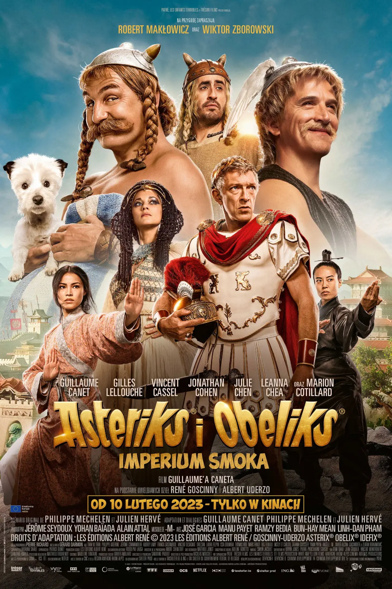 Plakat filmowy "Asteriks i Obeliks: Imperium Smoka"