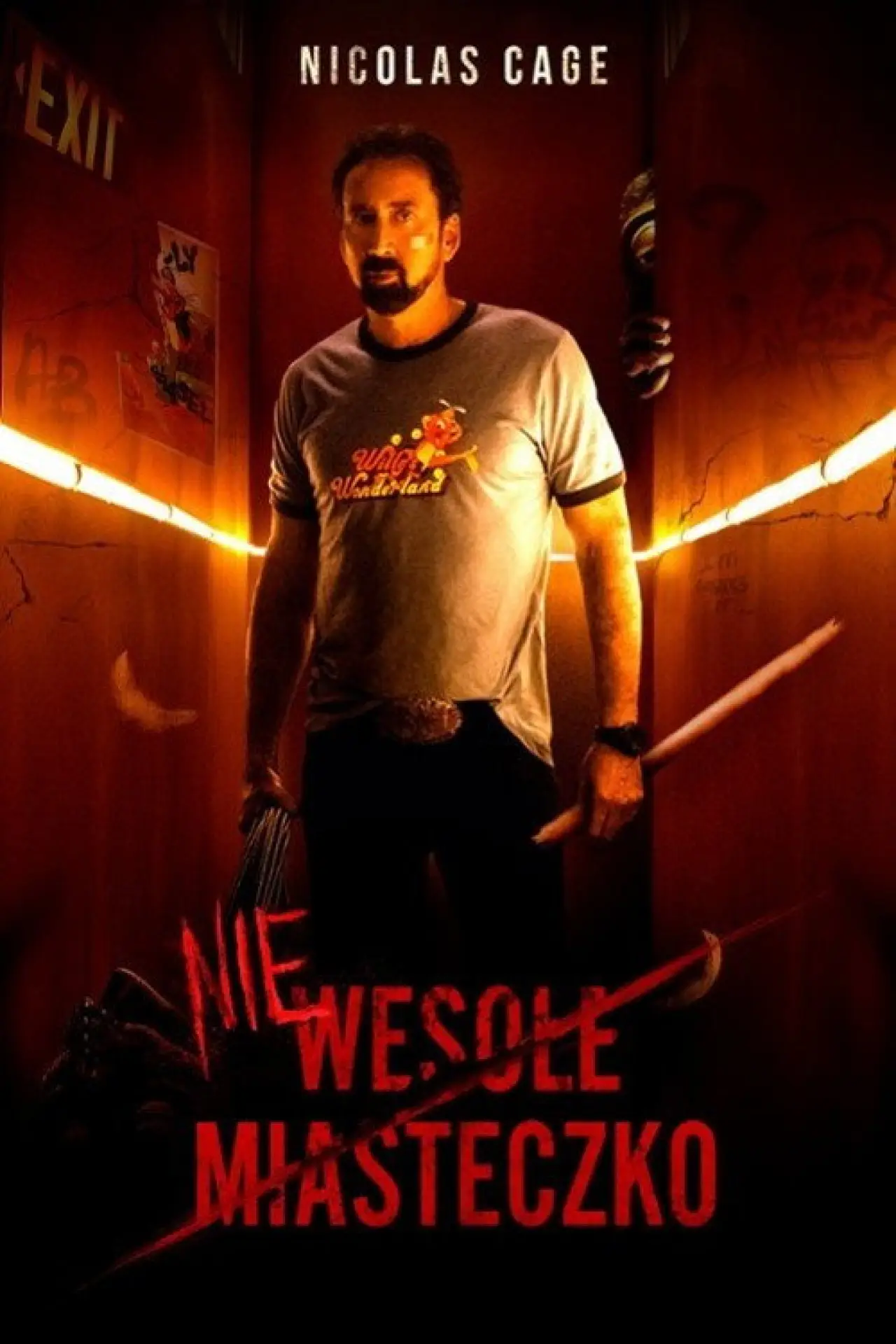 Plakat filmowy "Niewesołe miasteczko"