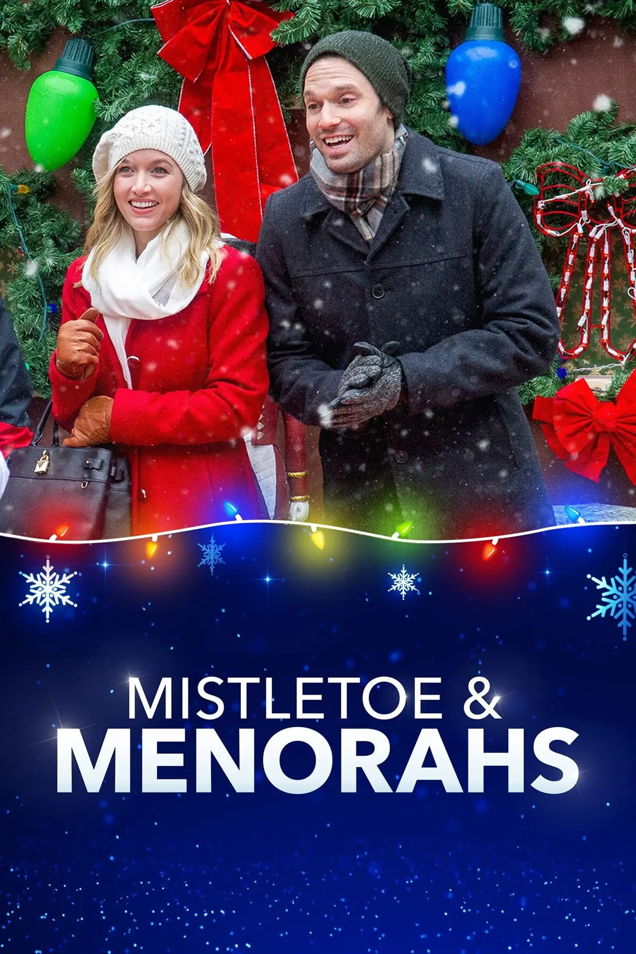 Plakat filmowy "Mistletoe & Menorahs"