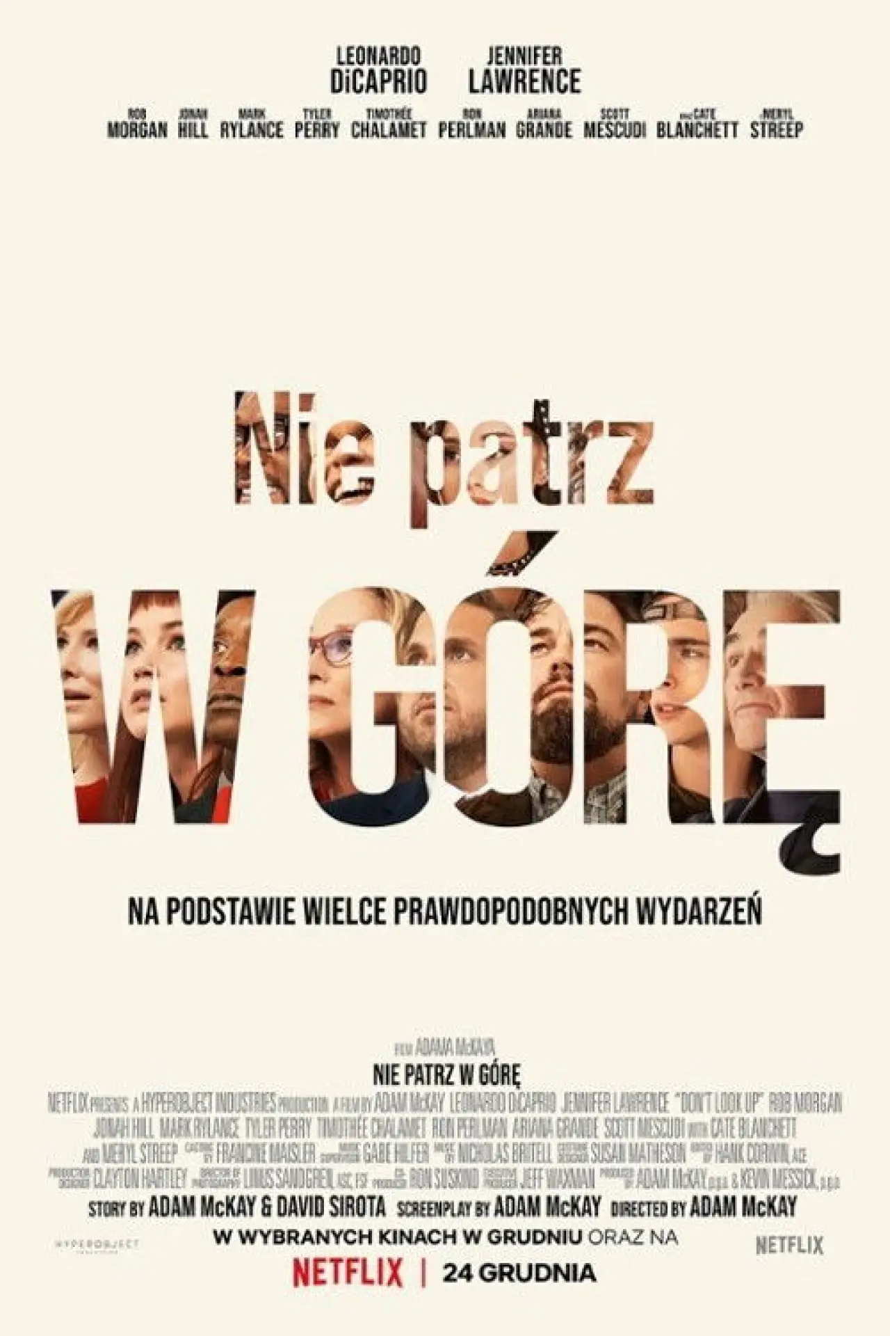 Plakat filmowy "Nie patrz w górę"