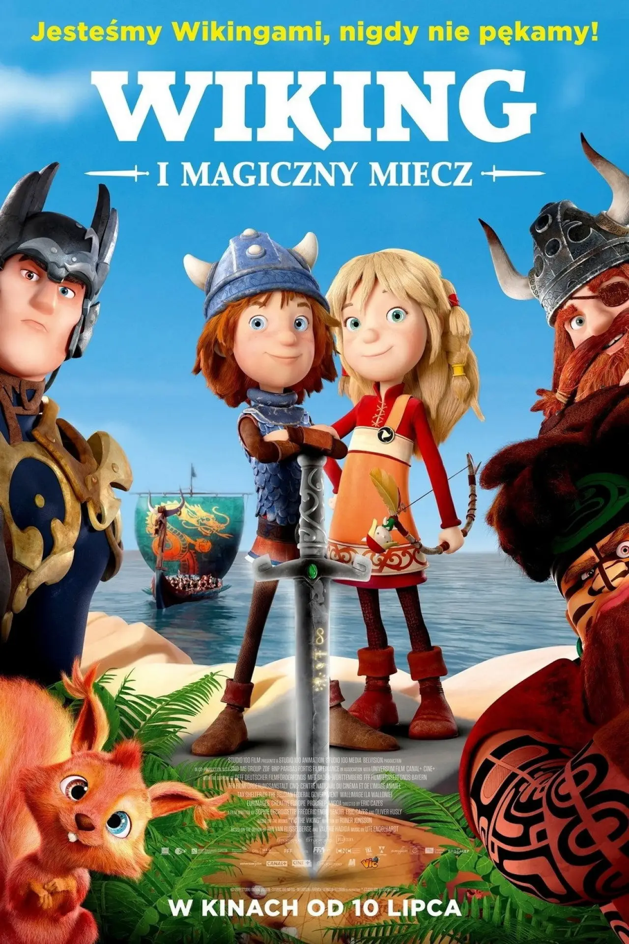 Plakat filmowy "Wiking i magiczny miecz"