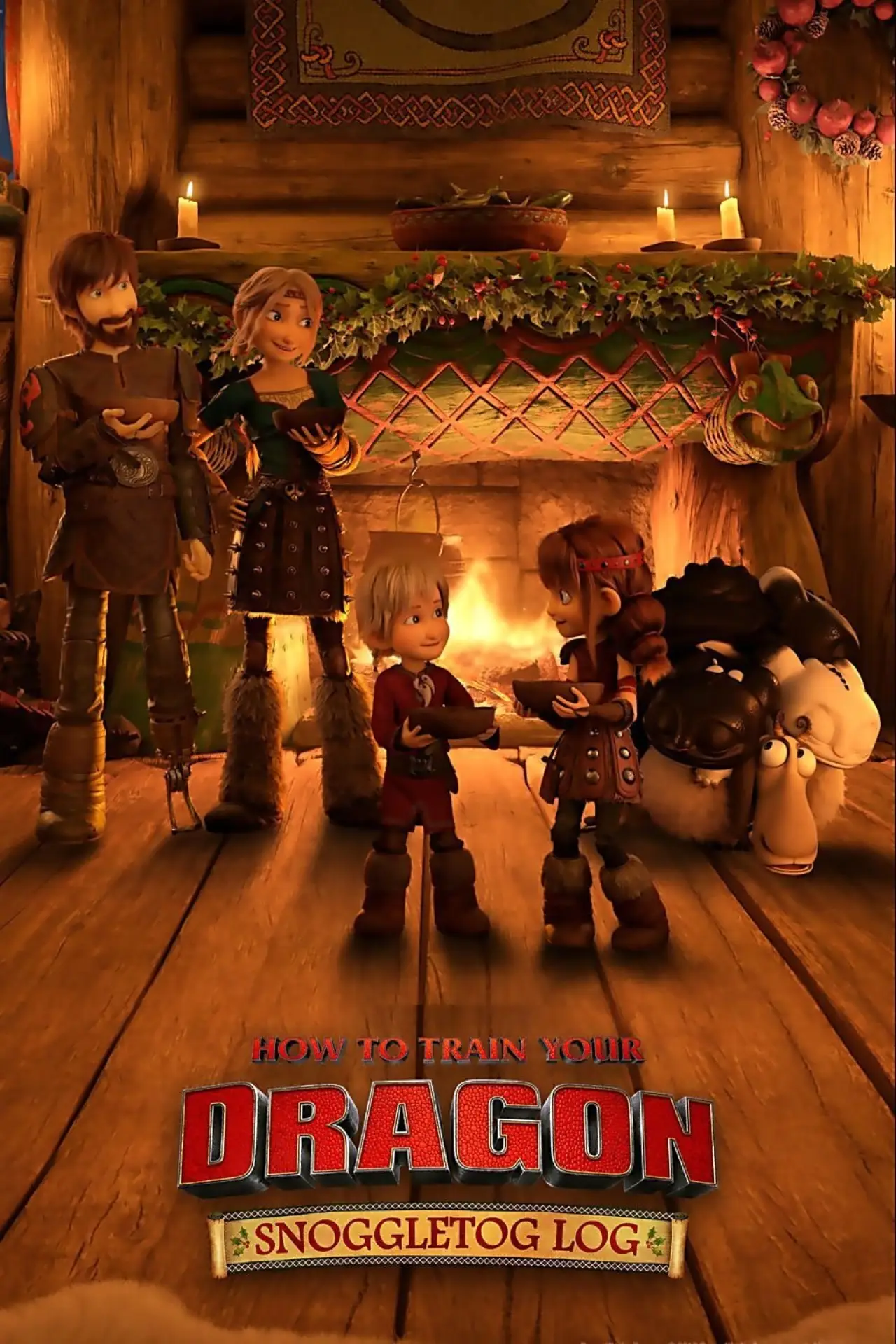 Plakat filmowy "How to Train Your Dragon: Snoggletog Log"