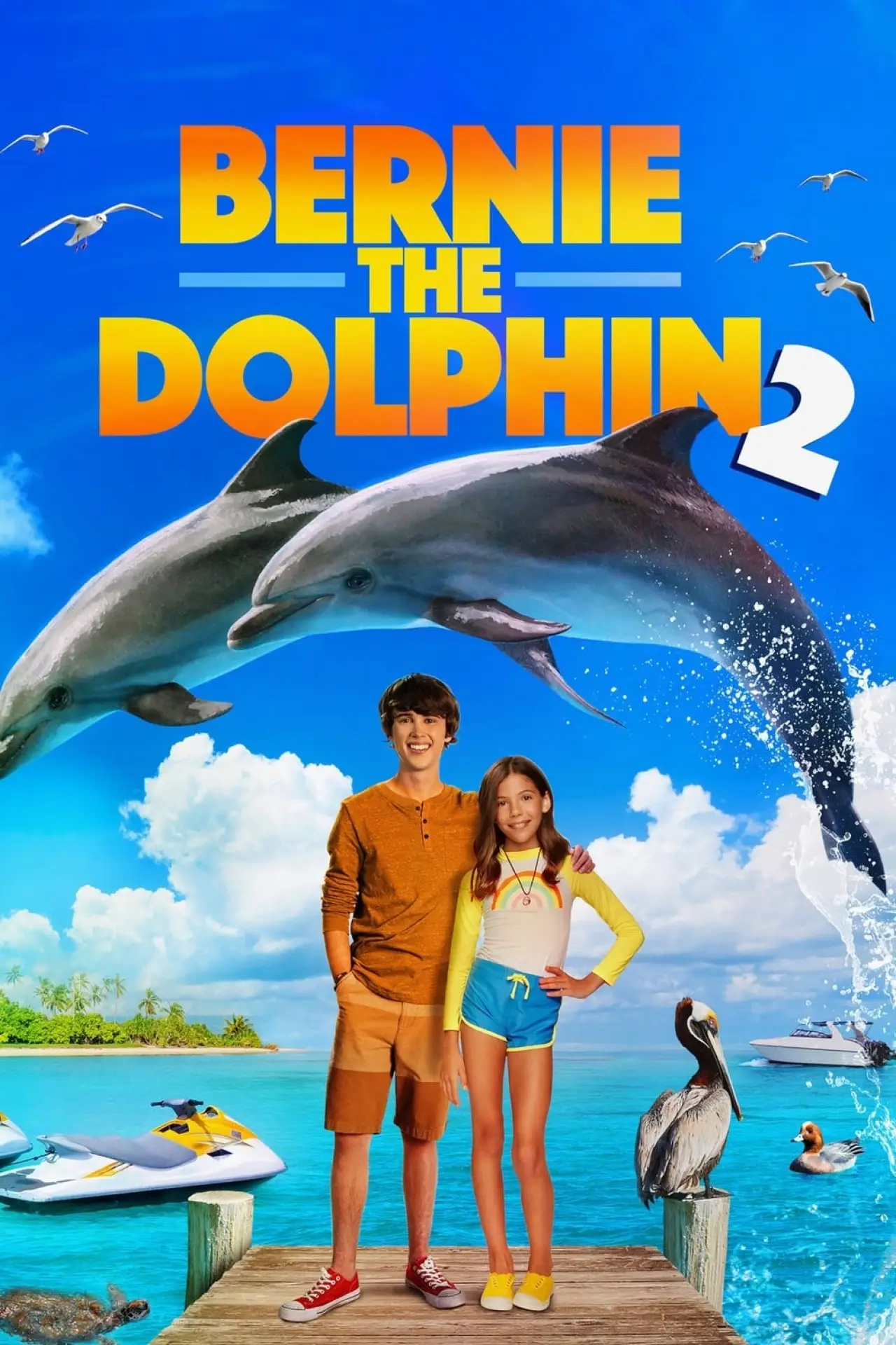 Plakat filmowy "Bernie the Dolphin 2"