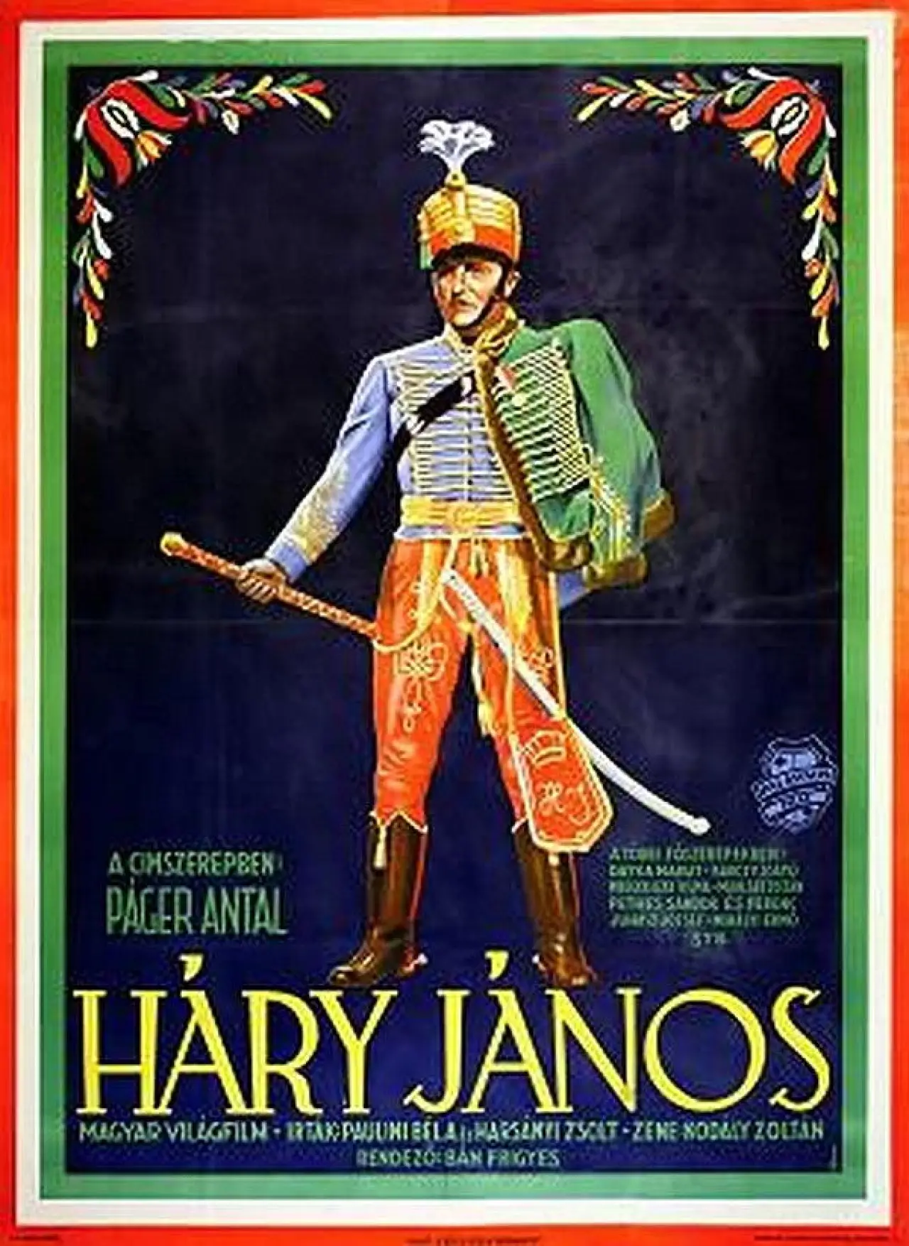 Plakat filmowy "Háry János"