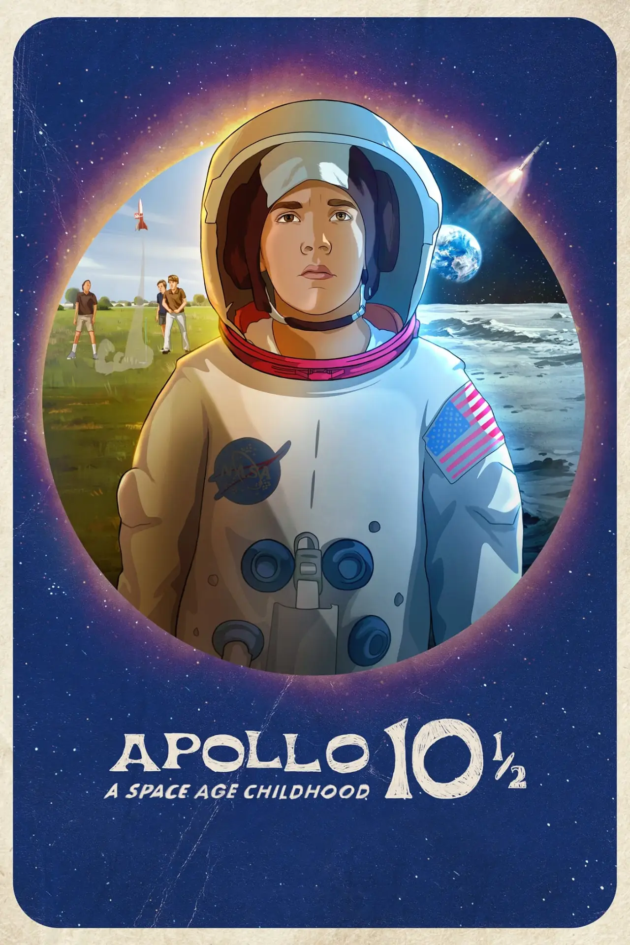 Plakat filmowy "Apollo 10 1/2: Kosmiczne dzieciństwo"
