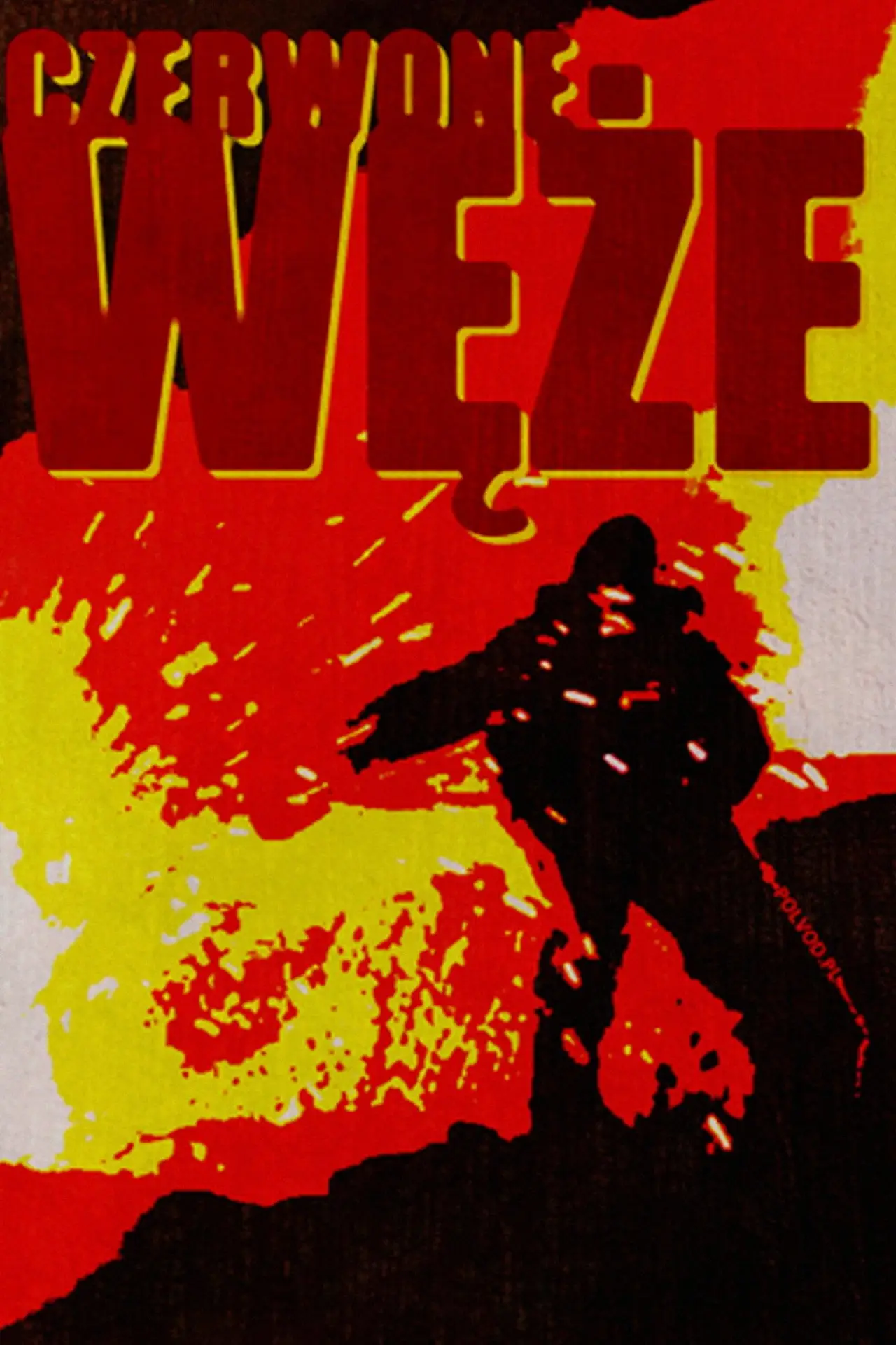 Plakat filmowy "Czerwone węże"