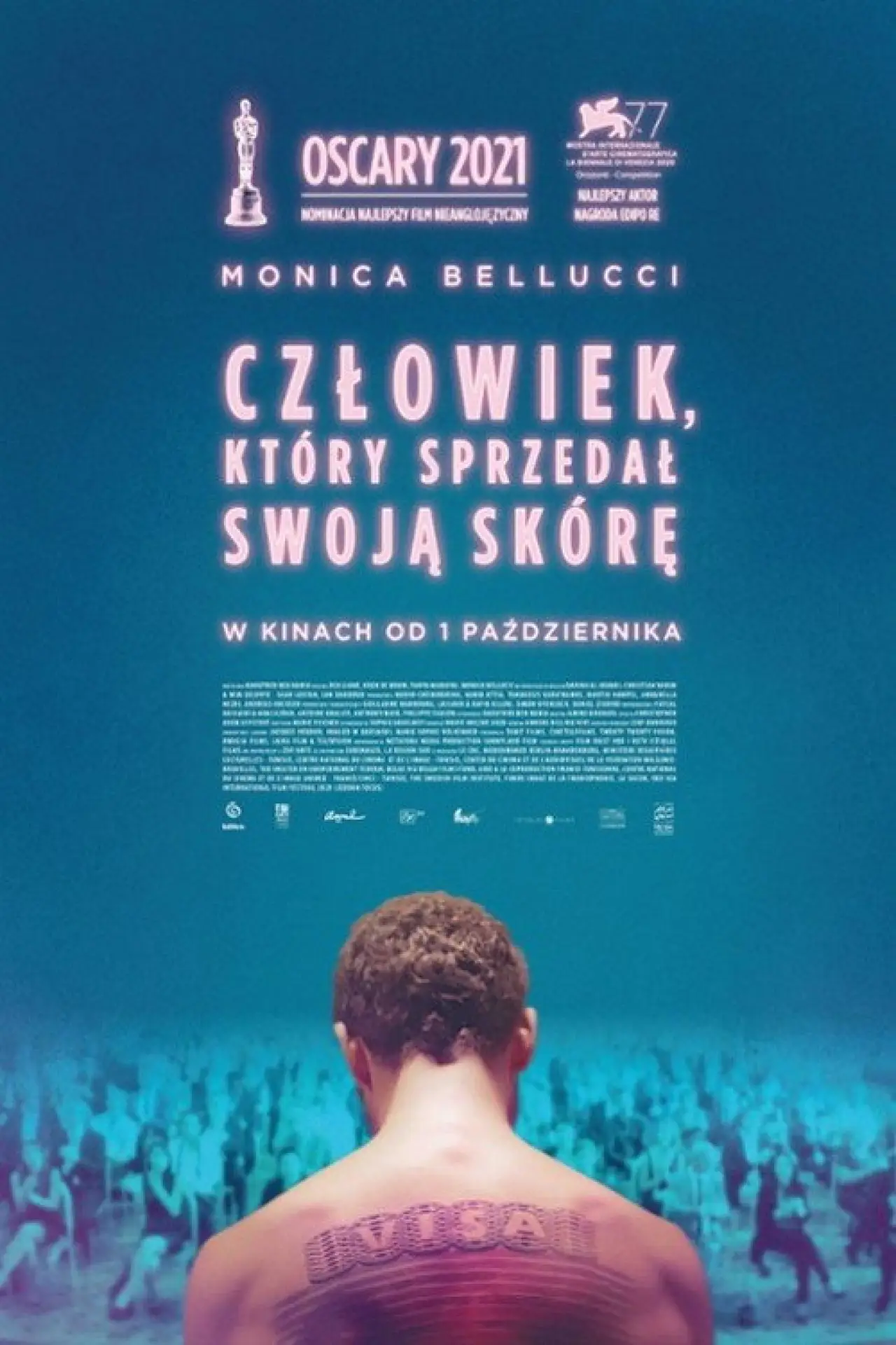 Plakat filmowy "Człowiek, który sprzedał swoją skórę"