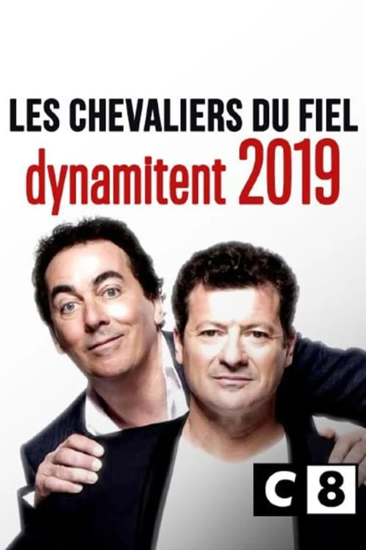 Plakat filmowy "Les chevaliers du fiel dynamitent 2019"