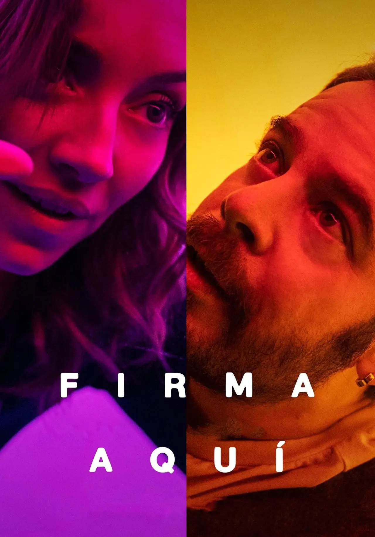 Plakat filmowy "Firma Aquí"