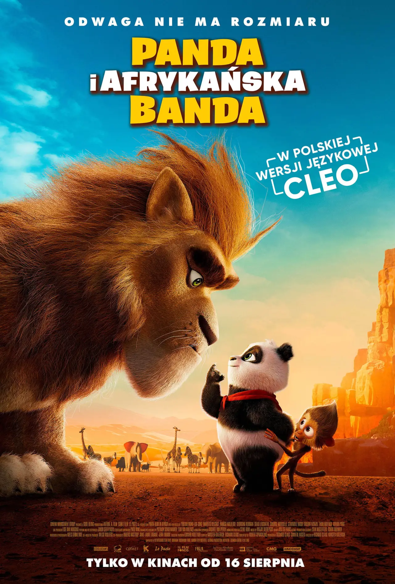 Plakat filmowy "Panda i afrykańska banda"