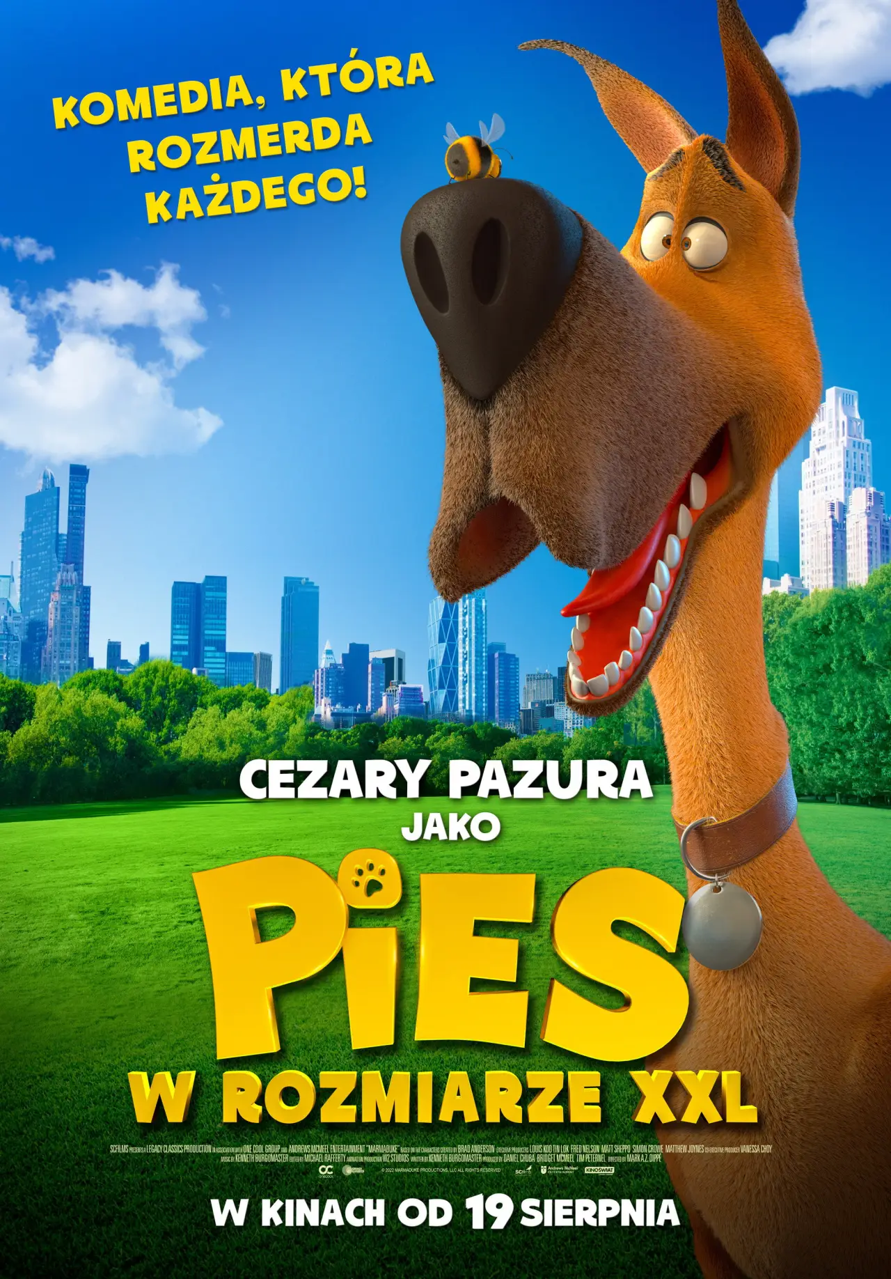 Plakat filmowy "Pies w rozmiarze XXL"