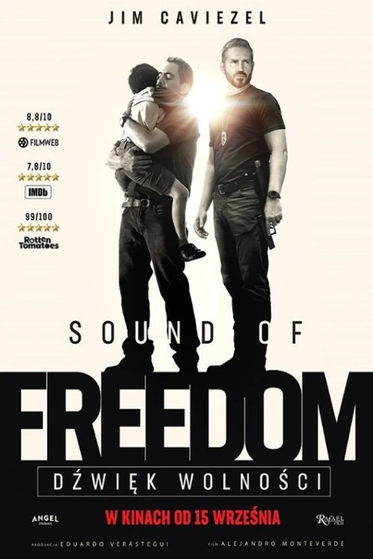 Plakat filmowy "Sound of Freedom. Dźwięk wolności"