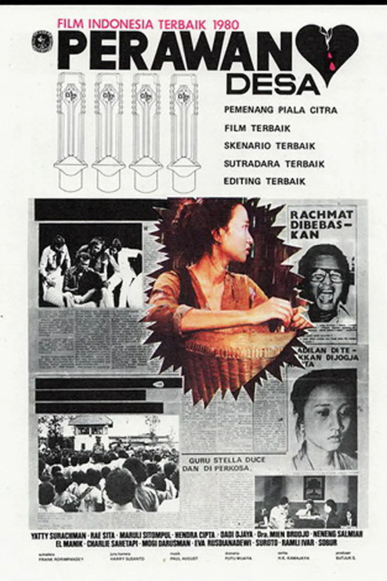 Plakat filmowy "Perawan Desa"