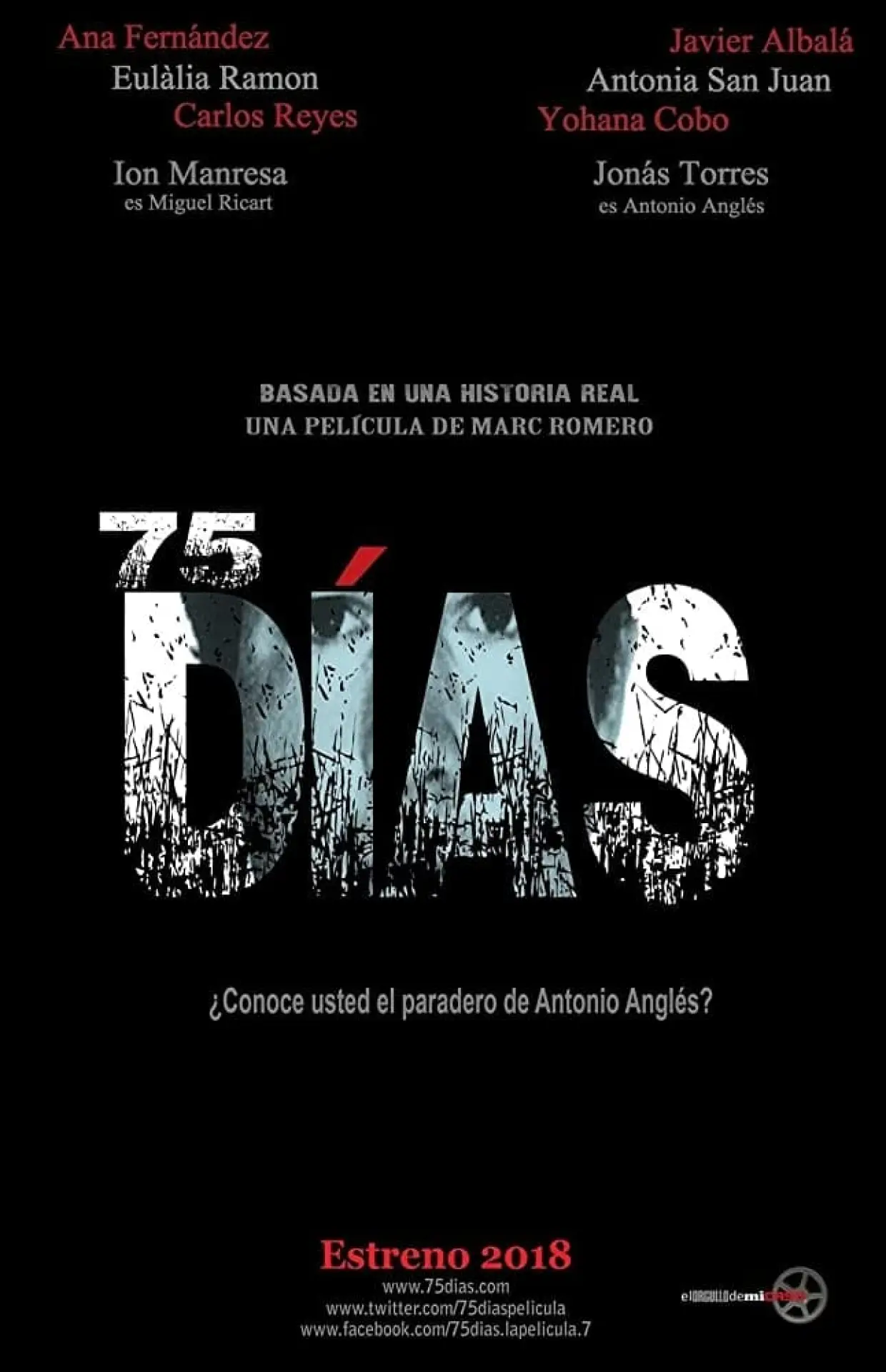 Plakat filmowy "75 Dni"