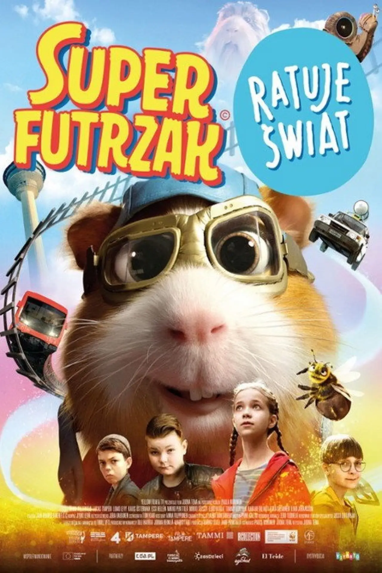 Plakat filmowy "Super Futrzak ratuje świat"