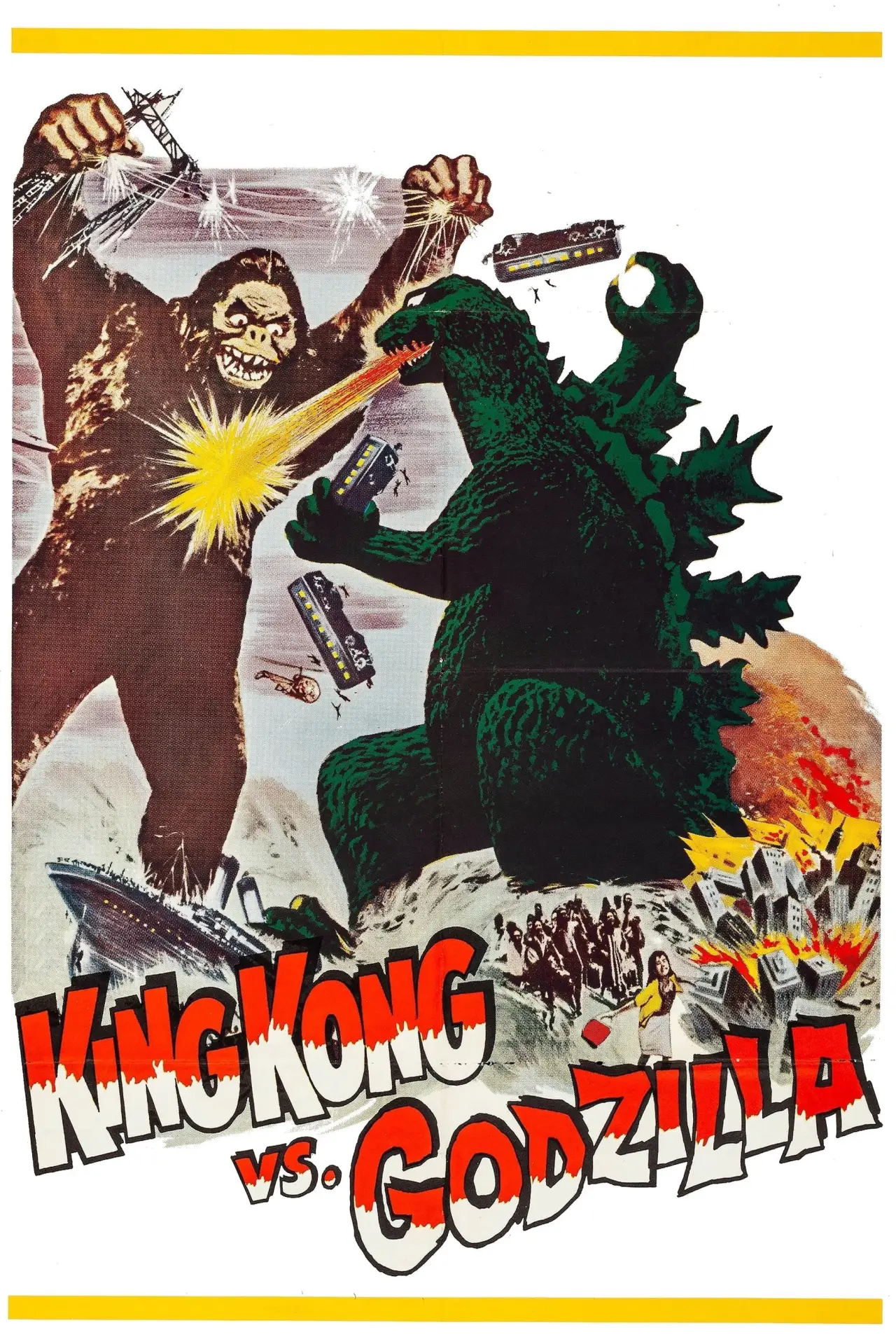 Plakat filmowy "King Kong kontra Godzilla"