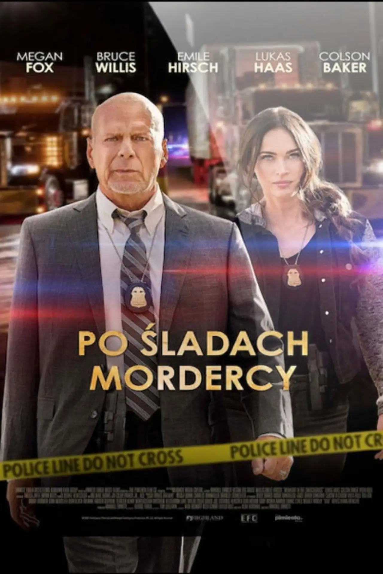 Plakat filmowy "Po śladach mordercy"
