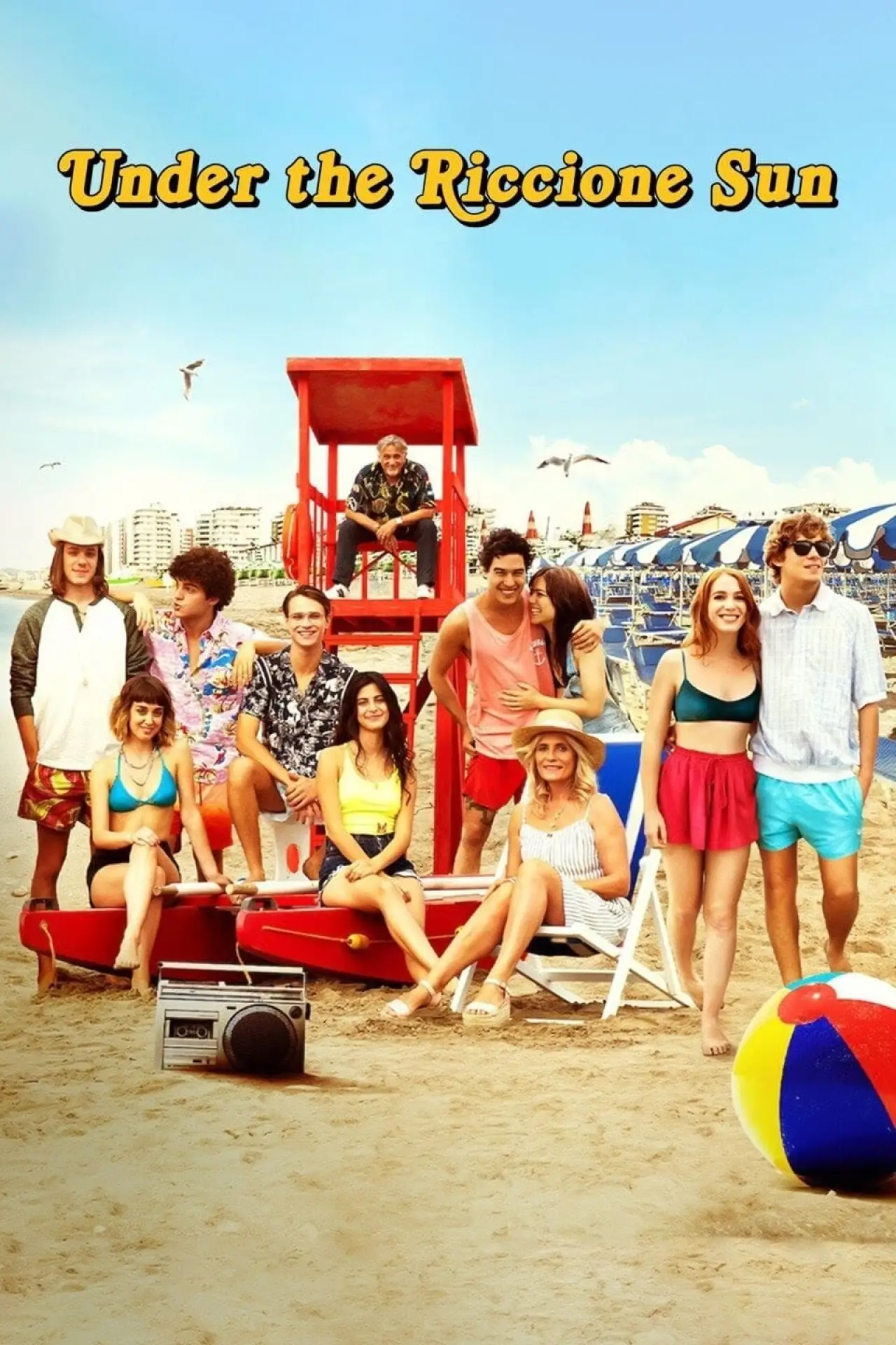 Plakat filmowy "Pod słońcem Riccione"