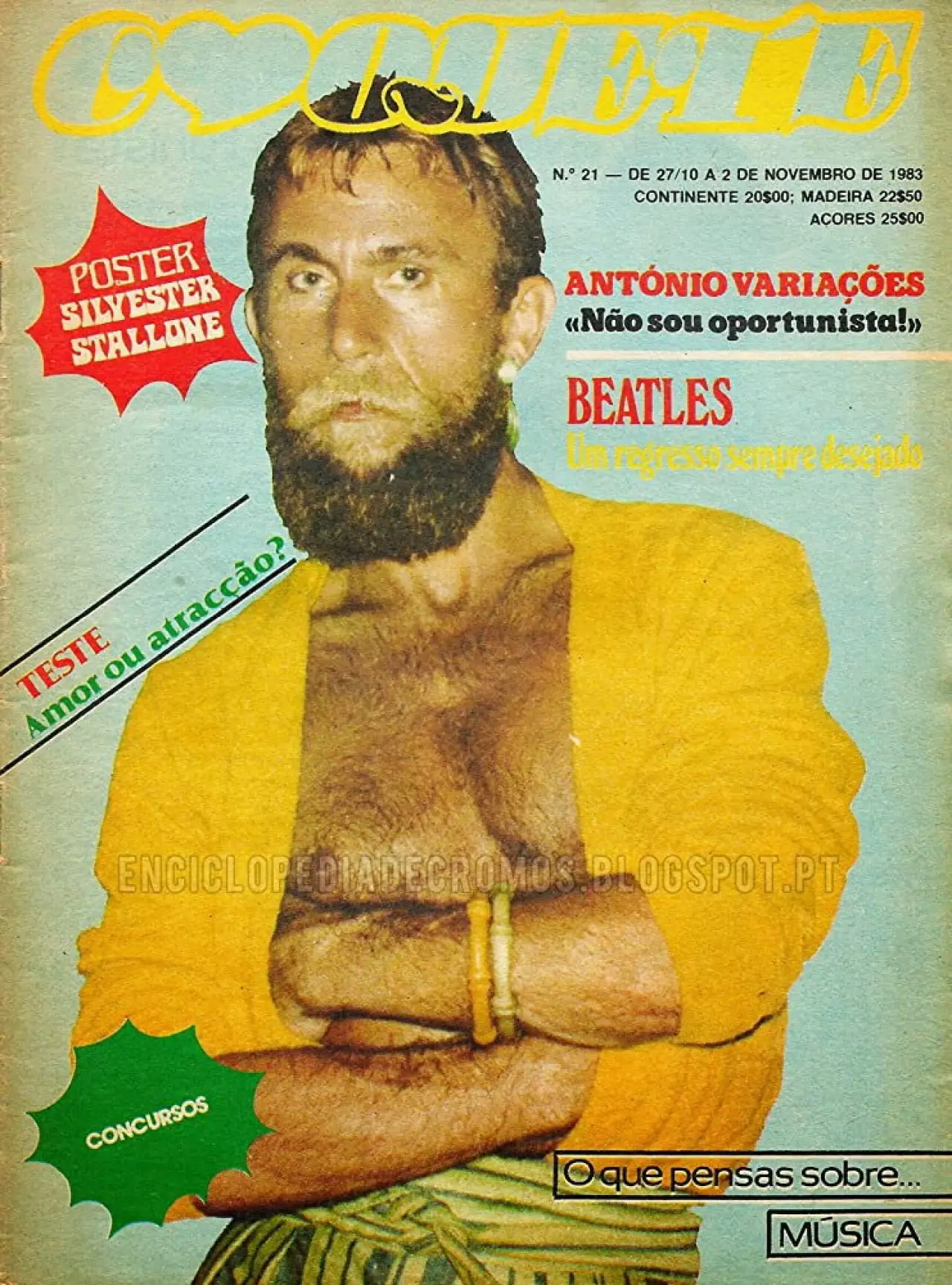 Plakat filmowy "António Variações"