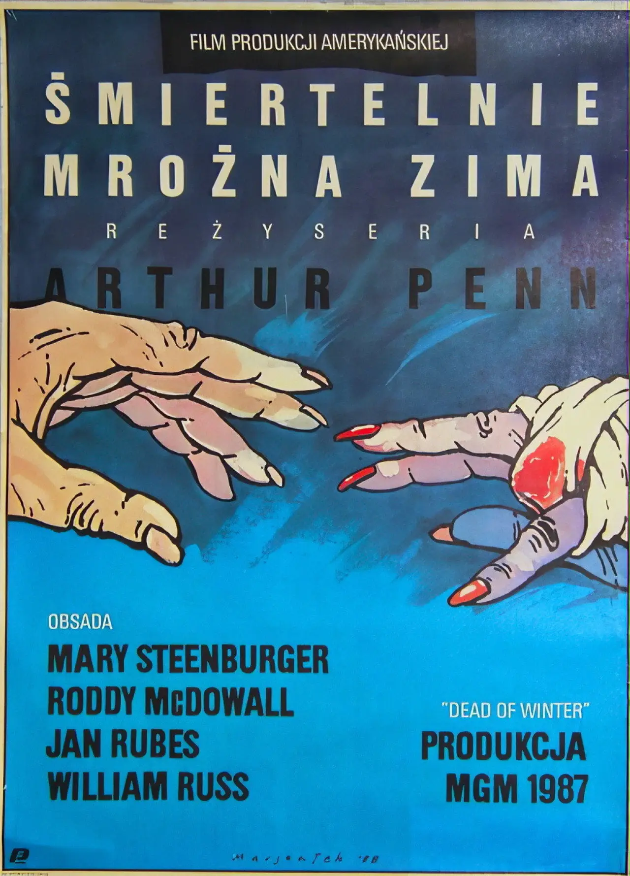 Plakat filmowy "Śmiertelnie mroźna zima"