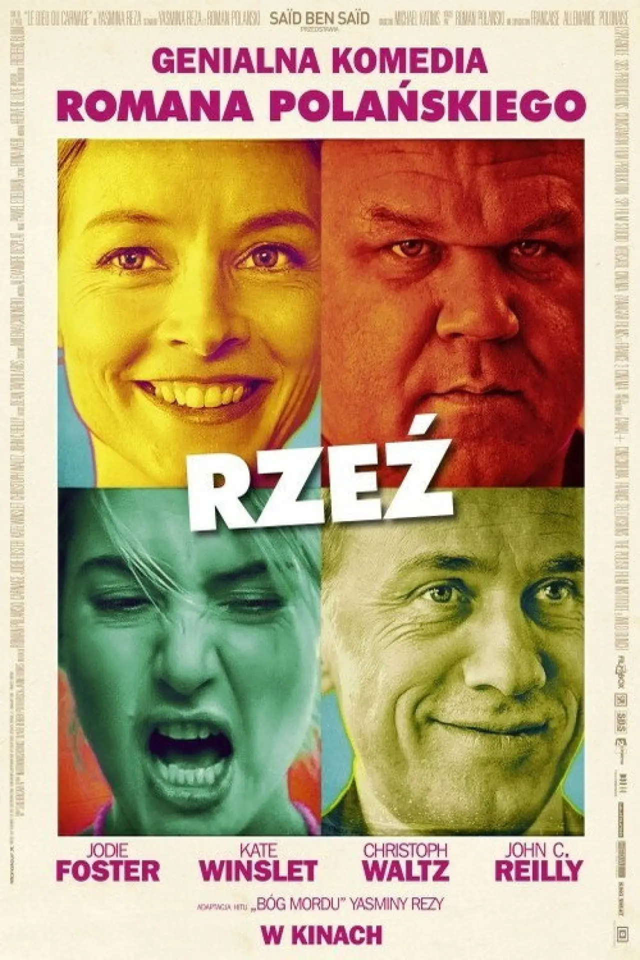 Plakat filmowy "Rzeź"