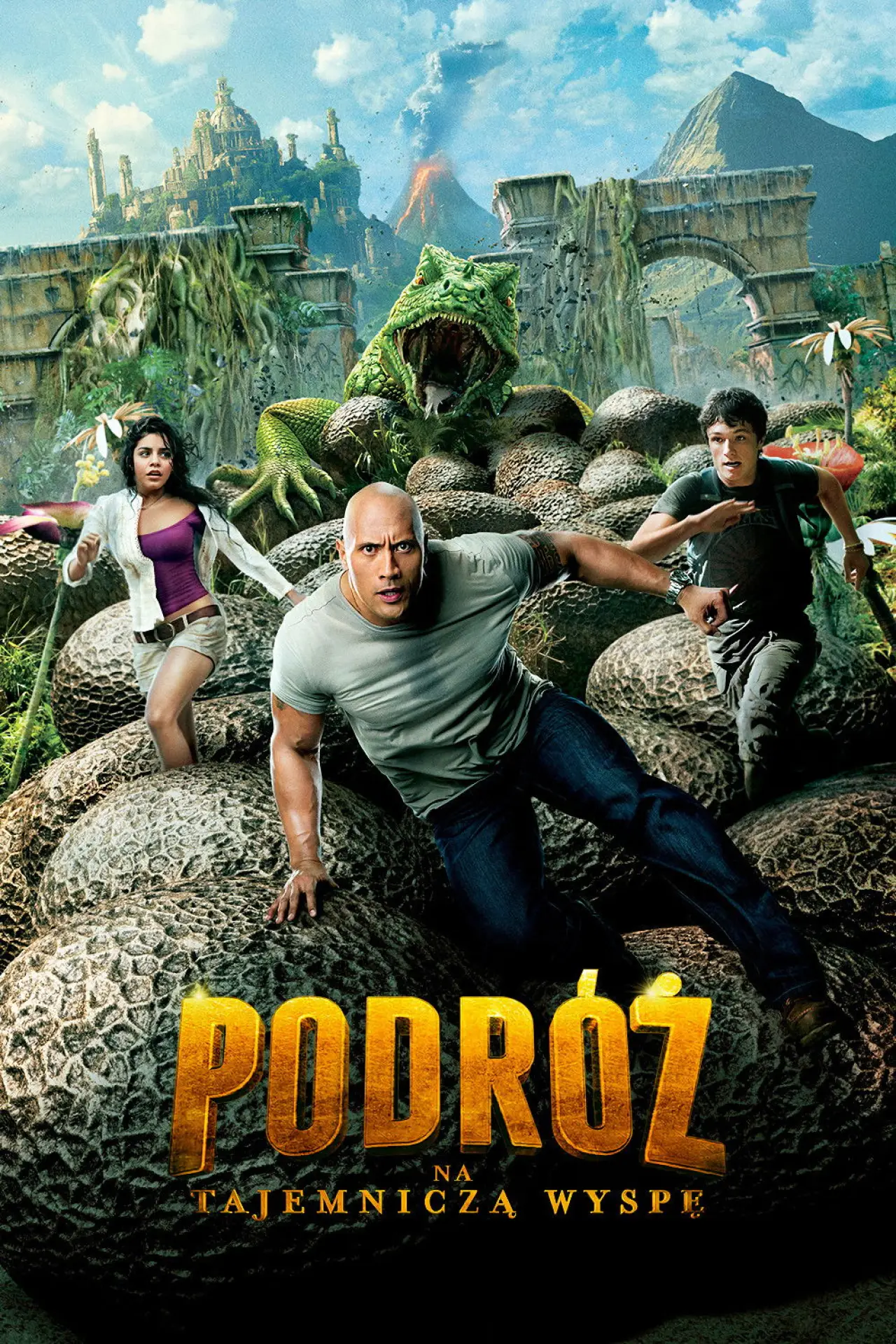 Plakat filmowy "Podróż na Tajemniczą Wyspę"