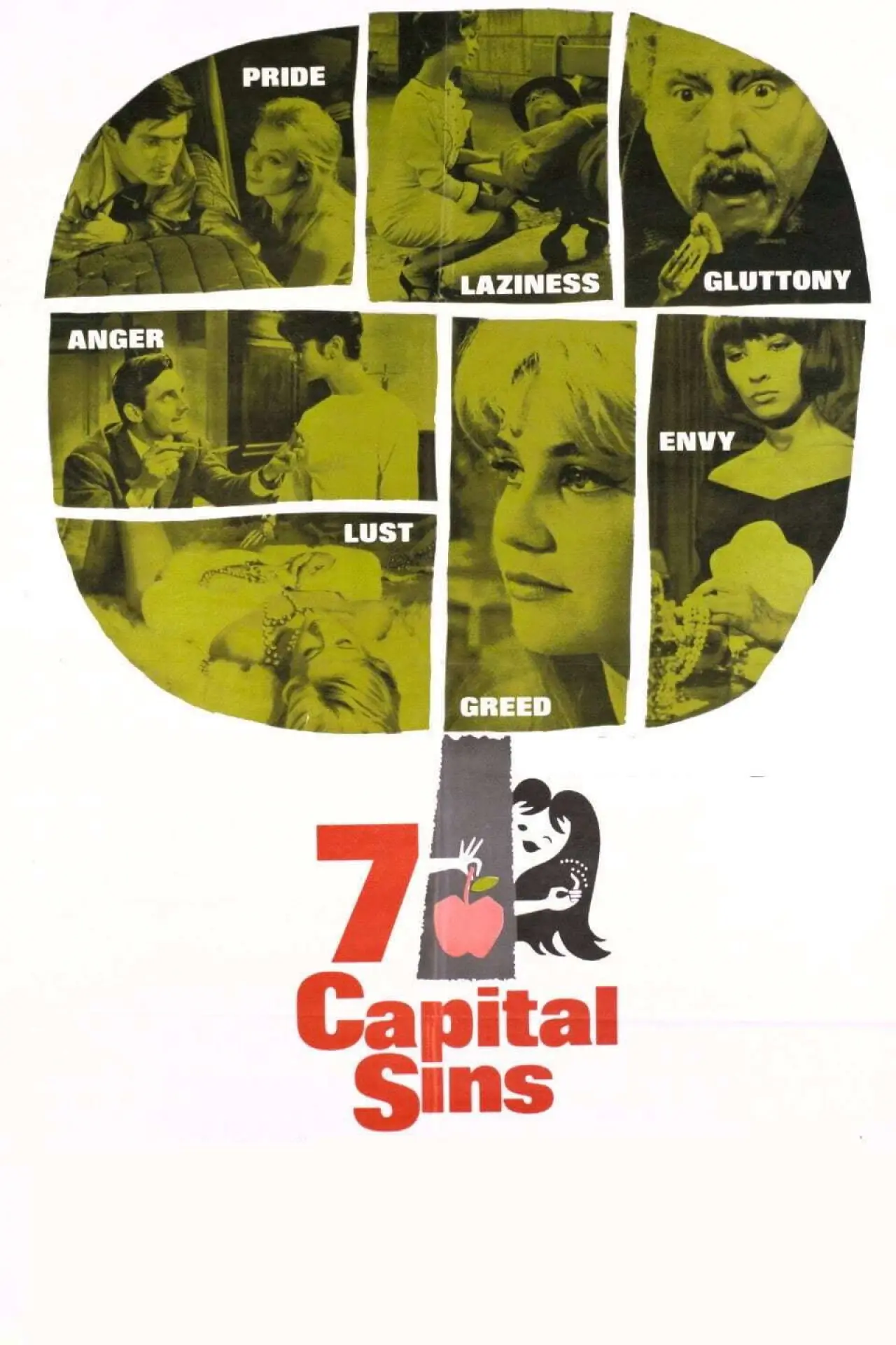 Plakat filmowy "Les Sept Péchés capitaux"