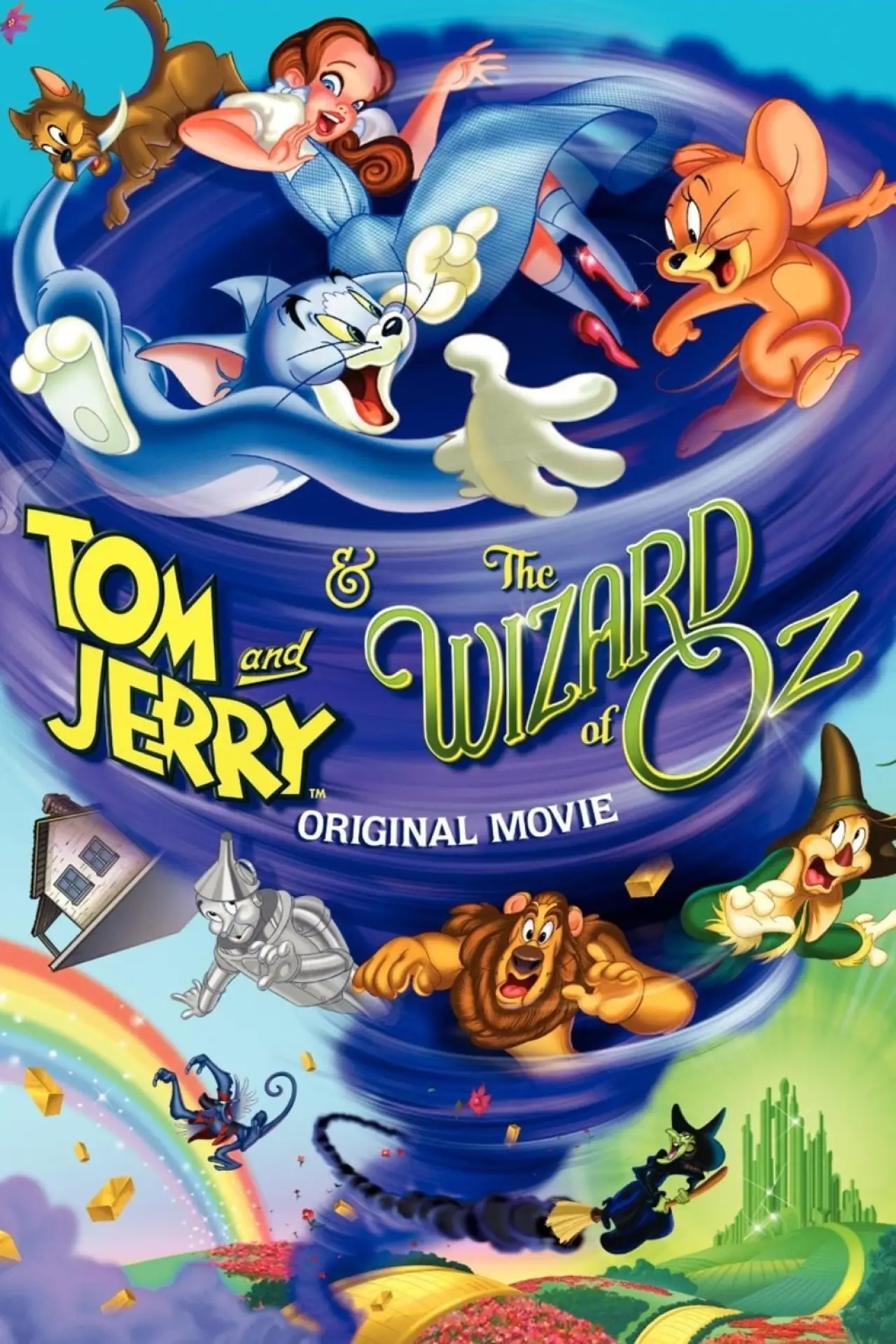Plakat filmowy "Tom i Jerry: Czarnoksiężnik z krainy Oz"