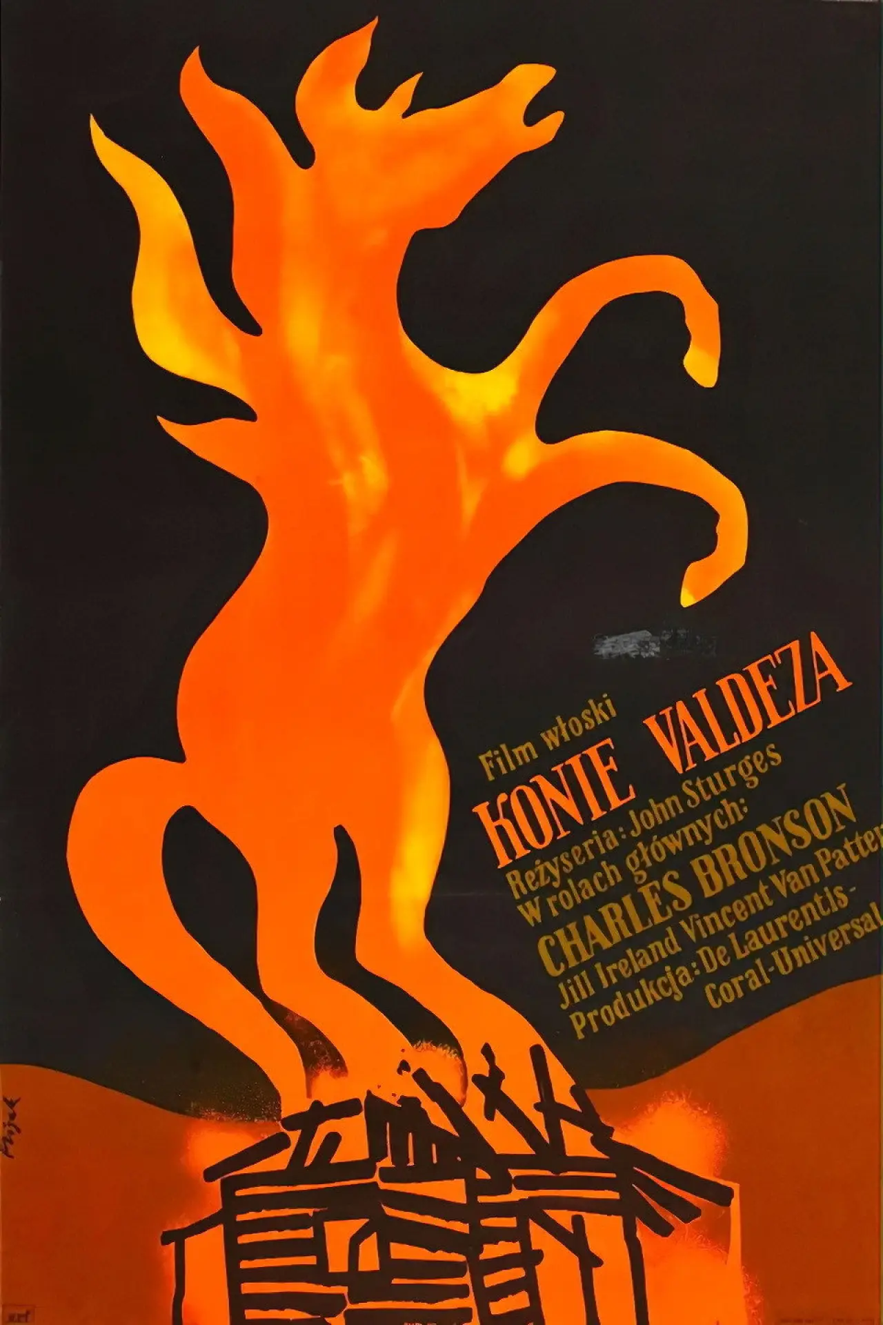 Plakat filmowy "Konie Valdeza"