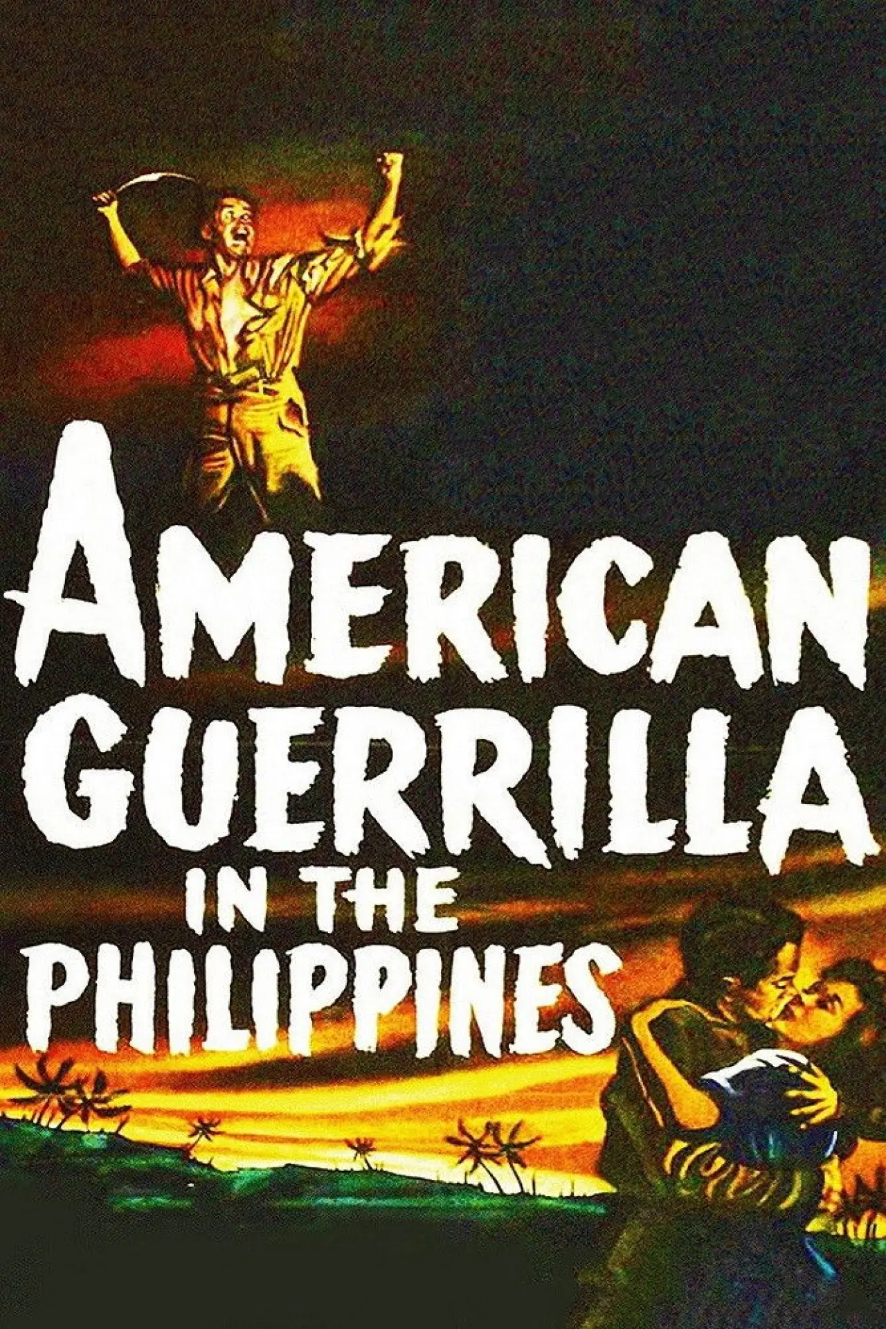 Plakat filmowy "Amerykańska partyzantka na Filipinach"