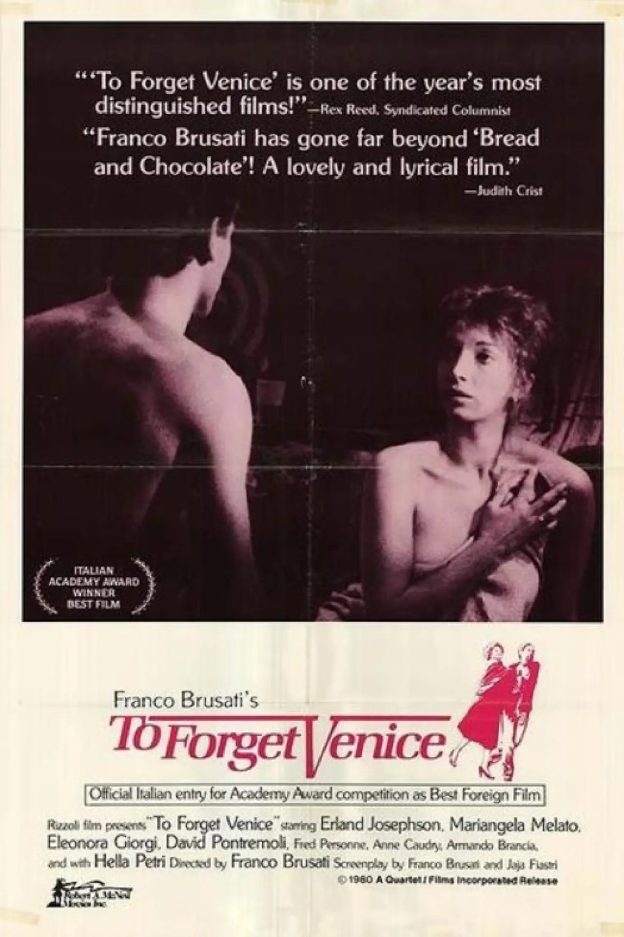 Plakat filmowy "Dimenticare Venezia"
