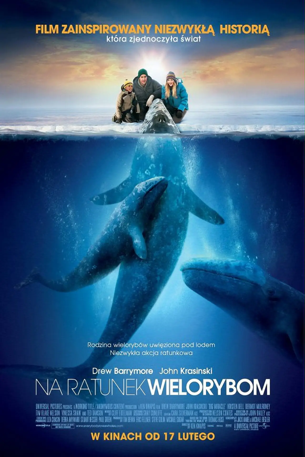 Plakat filmowy "Na ratunek wielorybom"