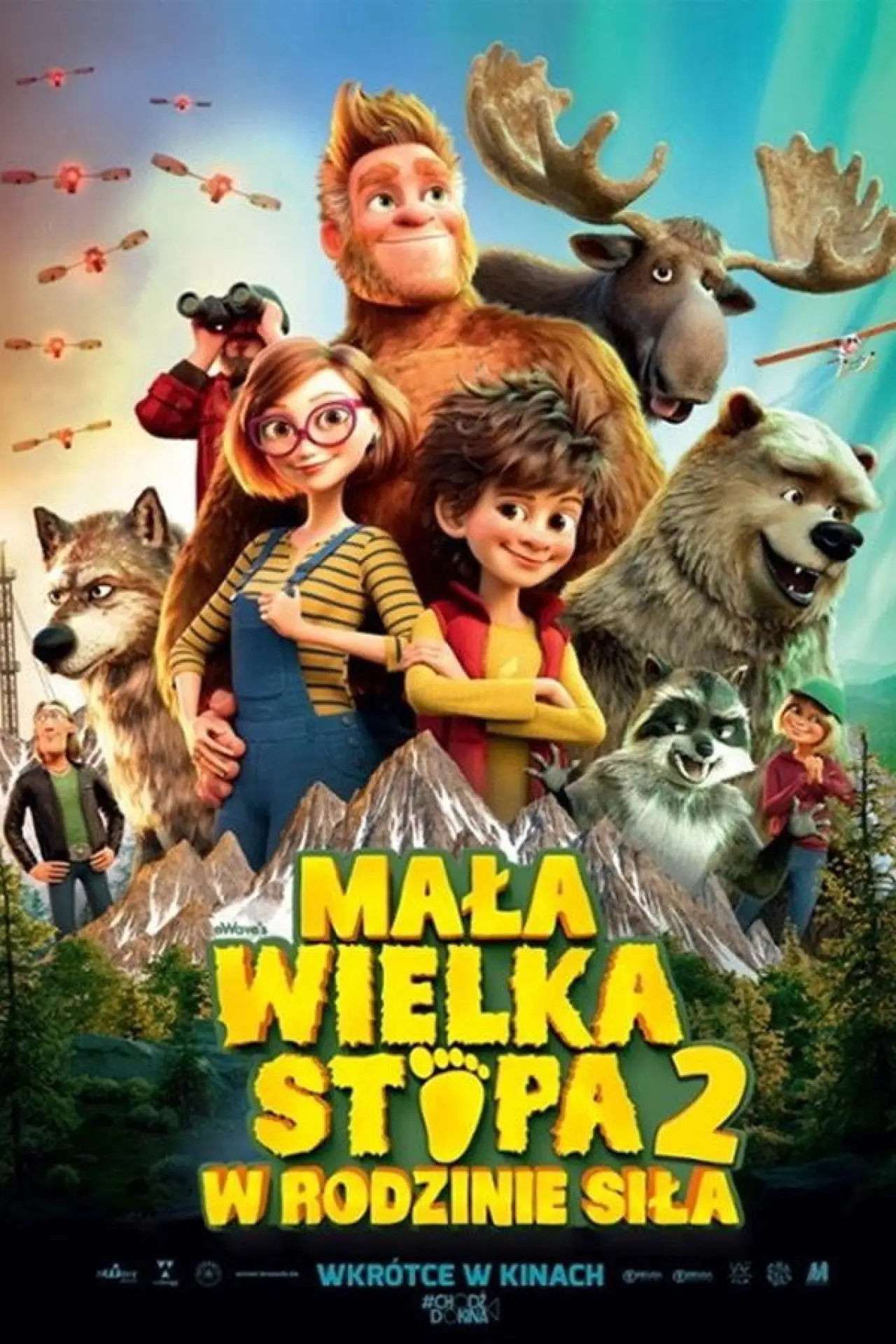 Plakat filmowy "Mała Wielka Stopa 2: W rodzinie siła"