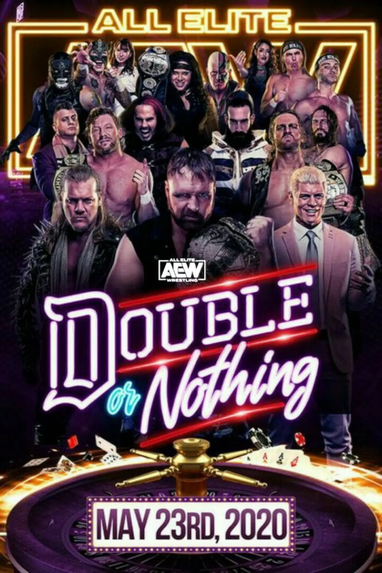 Plakat filmowy "AEW Double or Nothing 2020"