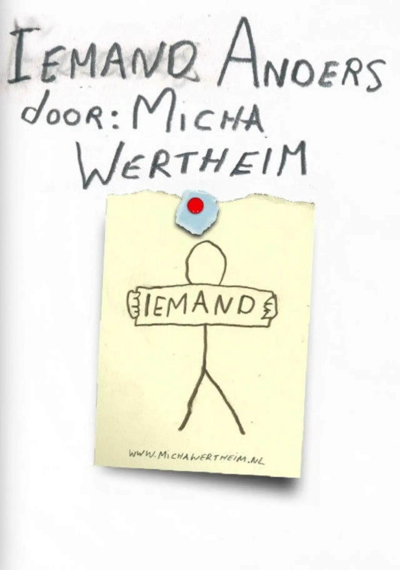 Plakat filmowy "Micha Wertheim: Iemand Anders"