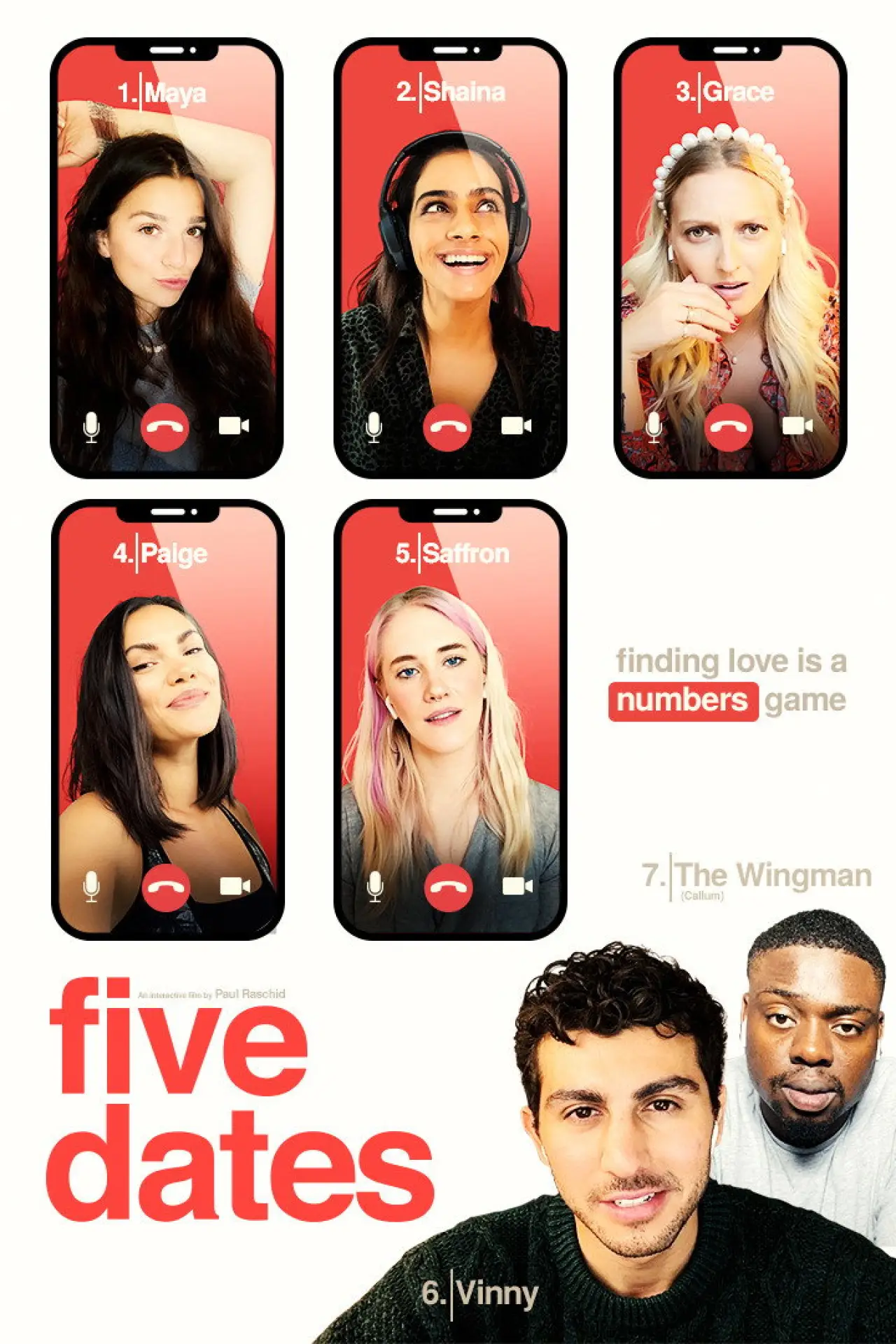 Plakat filmowy "Five Dates"
