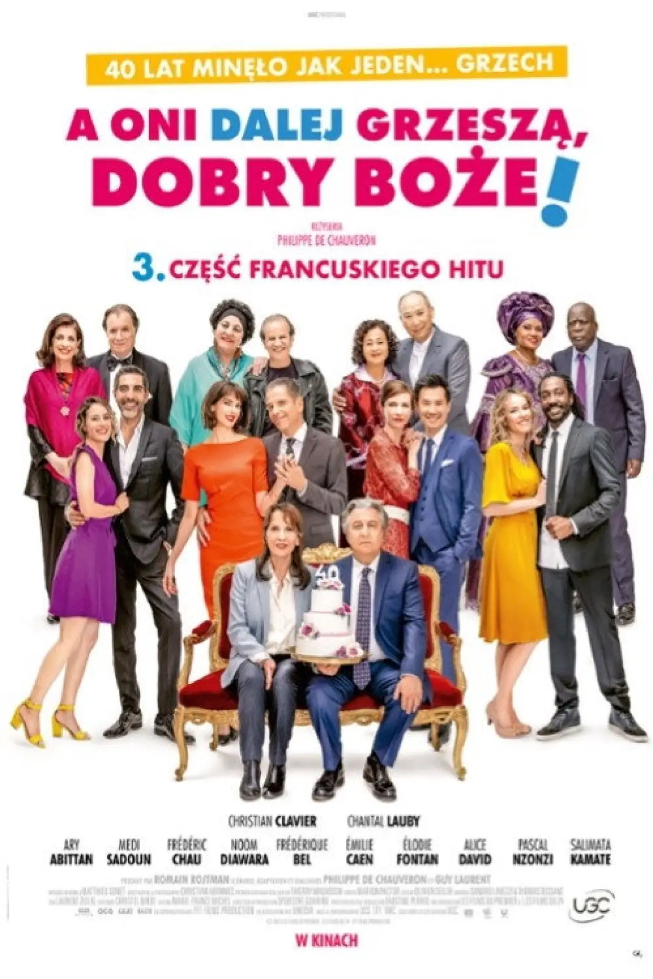 Plakat filmowy "A oni dalej grzeszą, dobry Boże!"