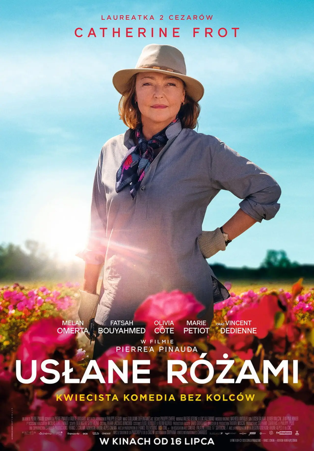 Plakat filmowy "Usłane różami"